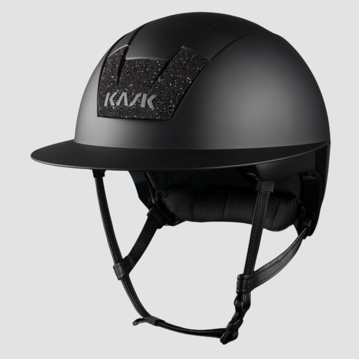 Kask Reithelm Kooki Lady in black matt mit Swarovski Carpet