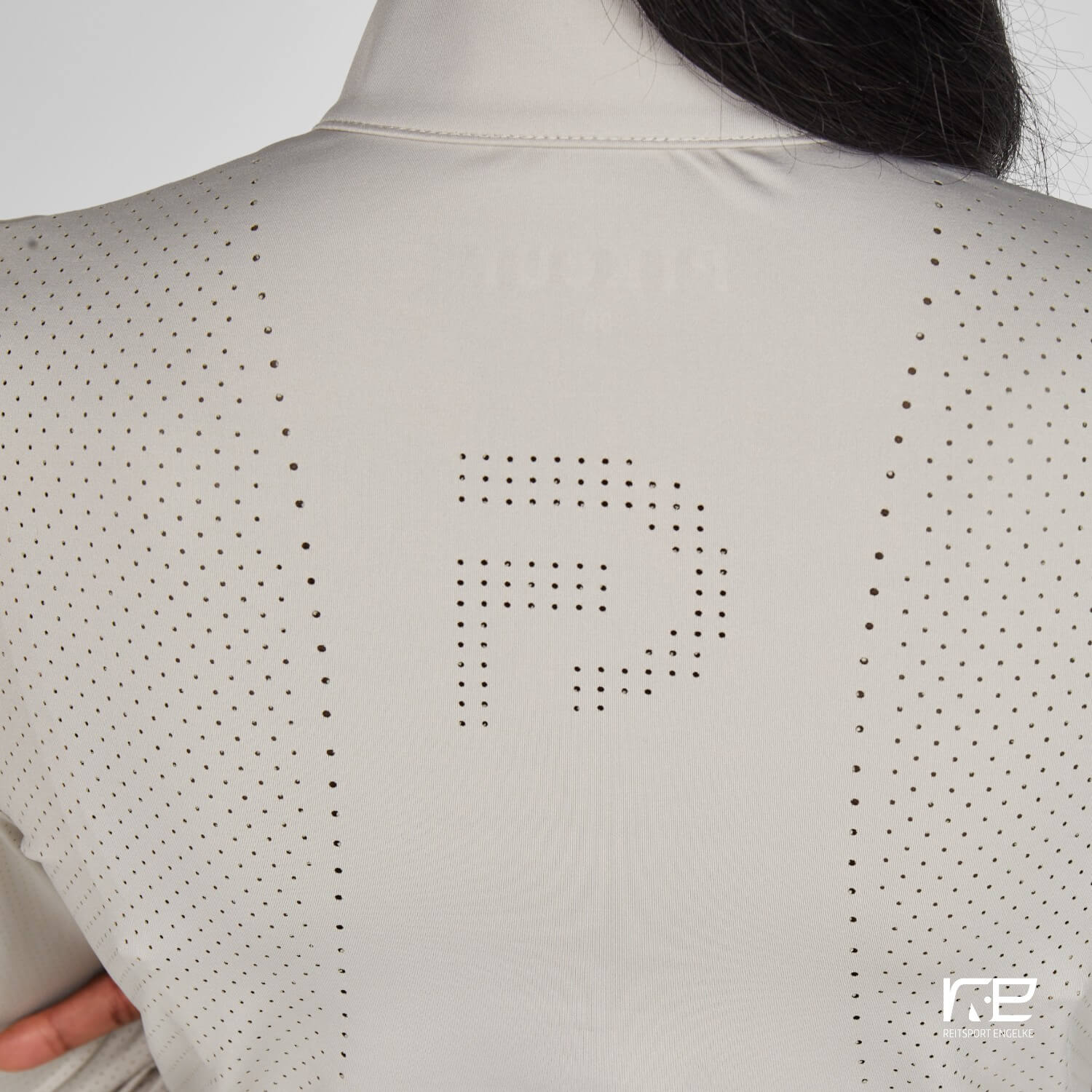 Pikeur Lasercut Langarmshirt The Core Pearl Gray