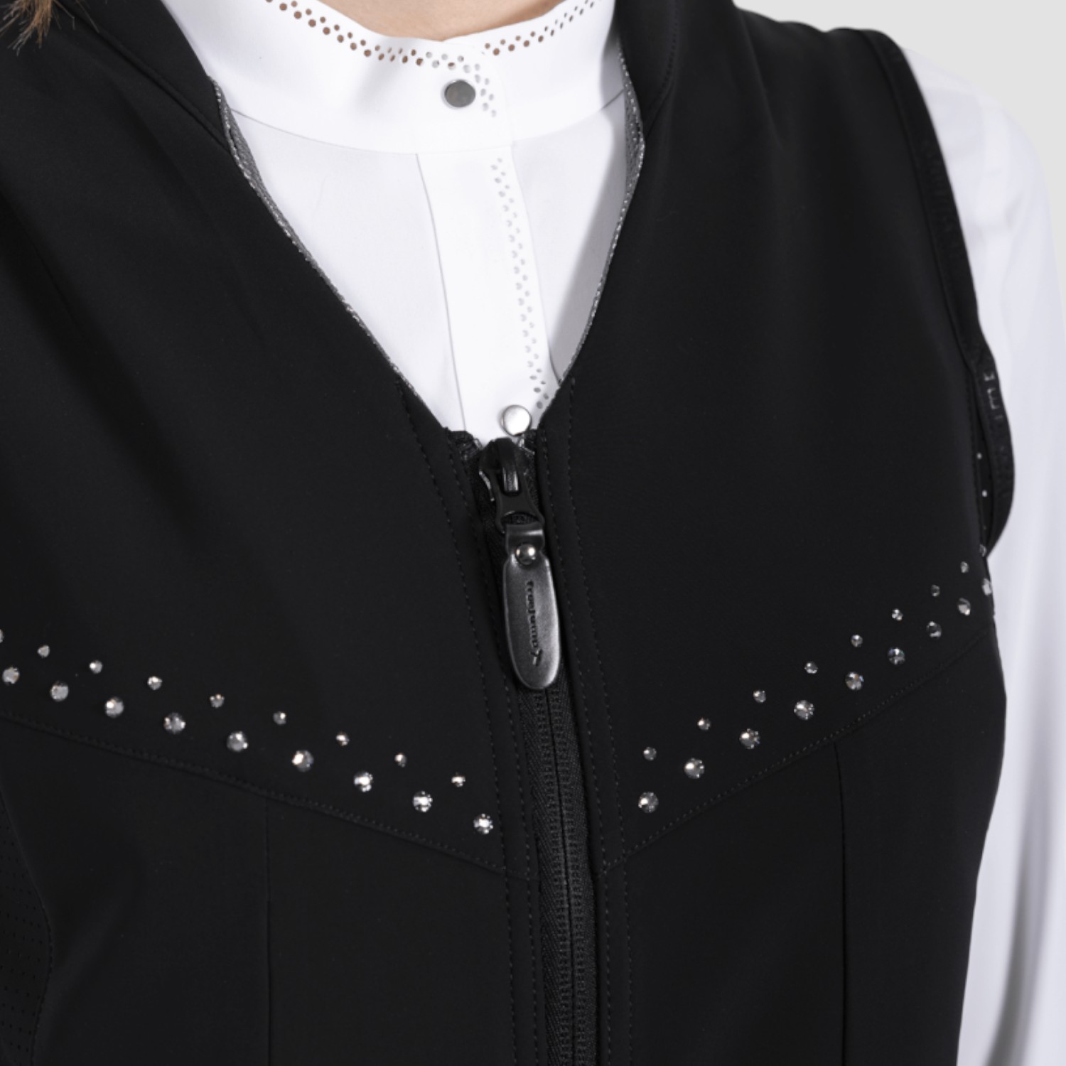Freejump Airbag Weste - Weste mit Luftpolster schwarz mit Crystals