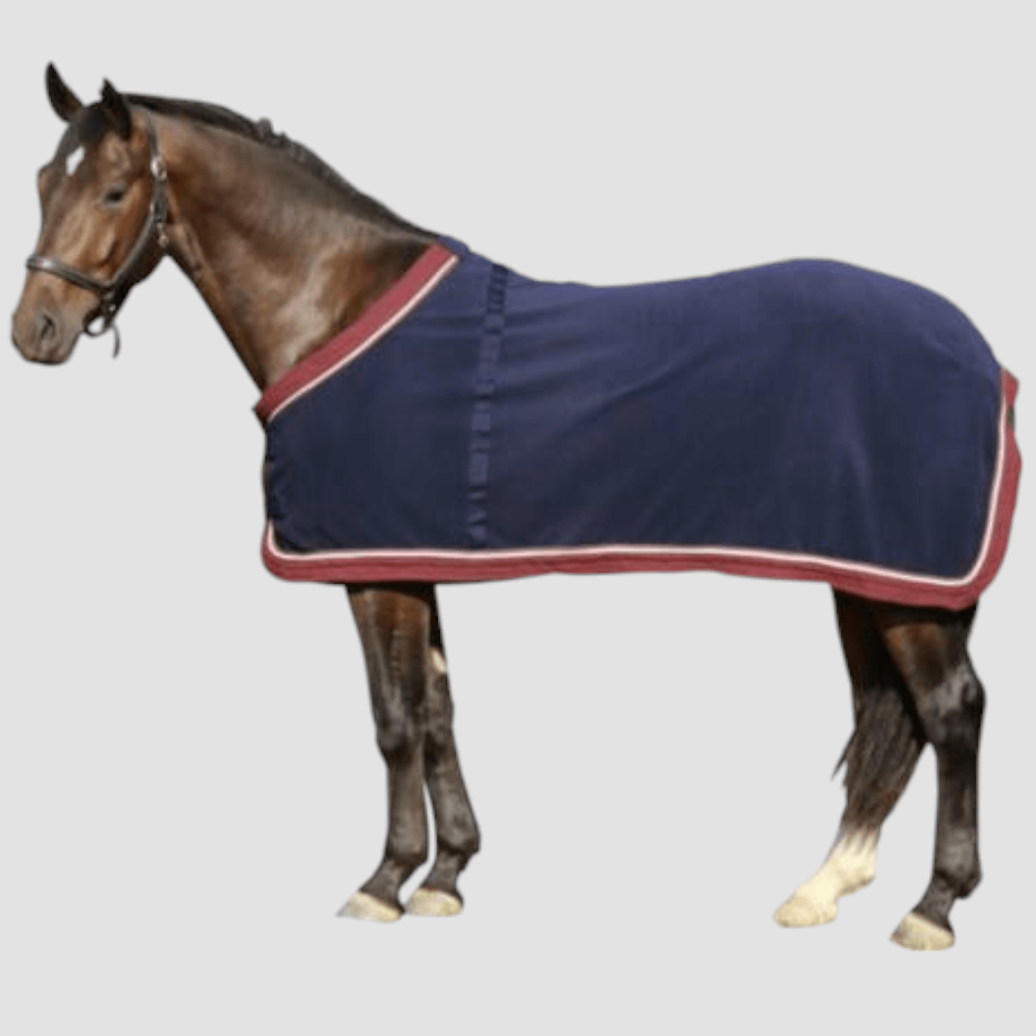 Euroriding Abschwitzdecke "Premium Cooler" Navy/Grey