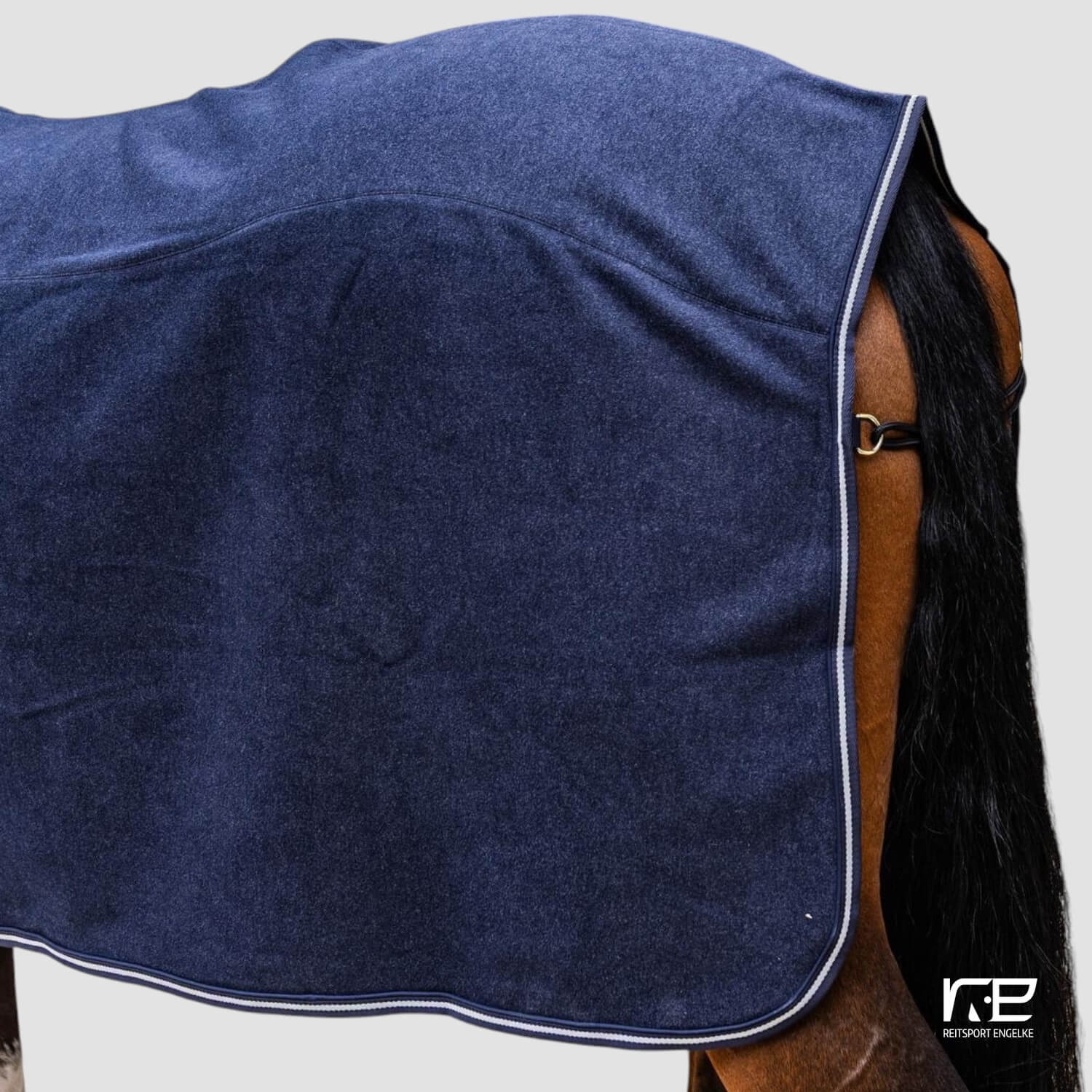 Kentucky Abschwitzdecke Fleece melange marine