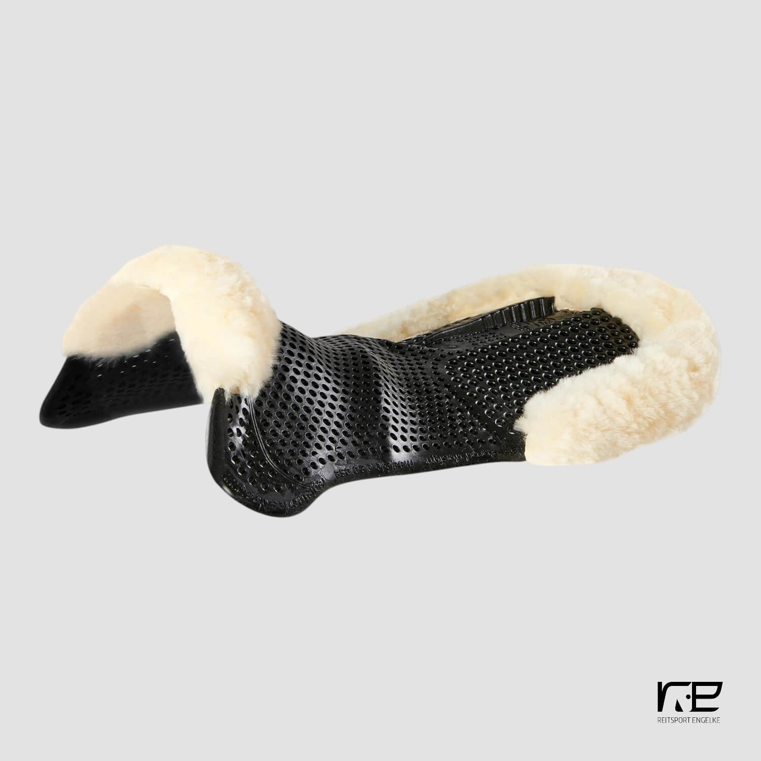 ACavallo Gelpad mit Fellrand Hinten Erhöht