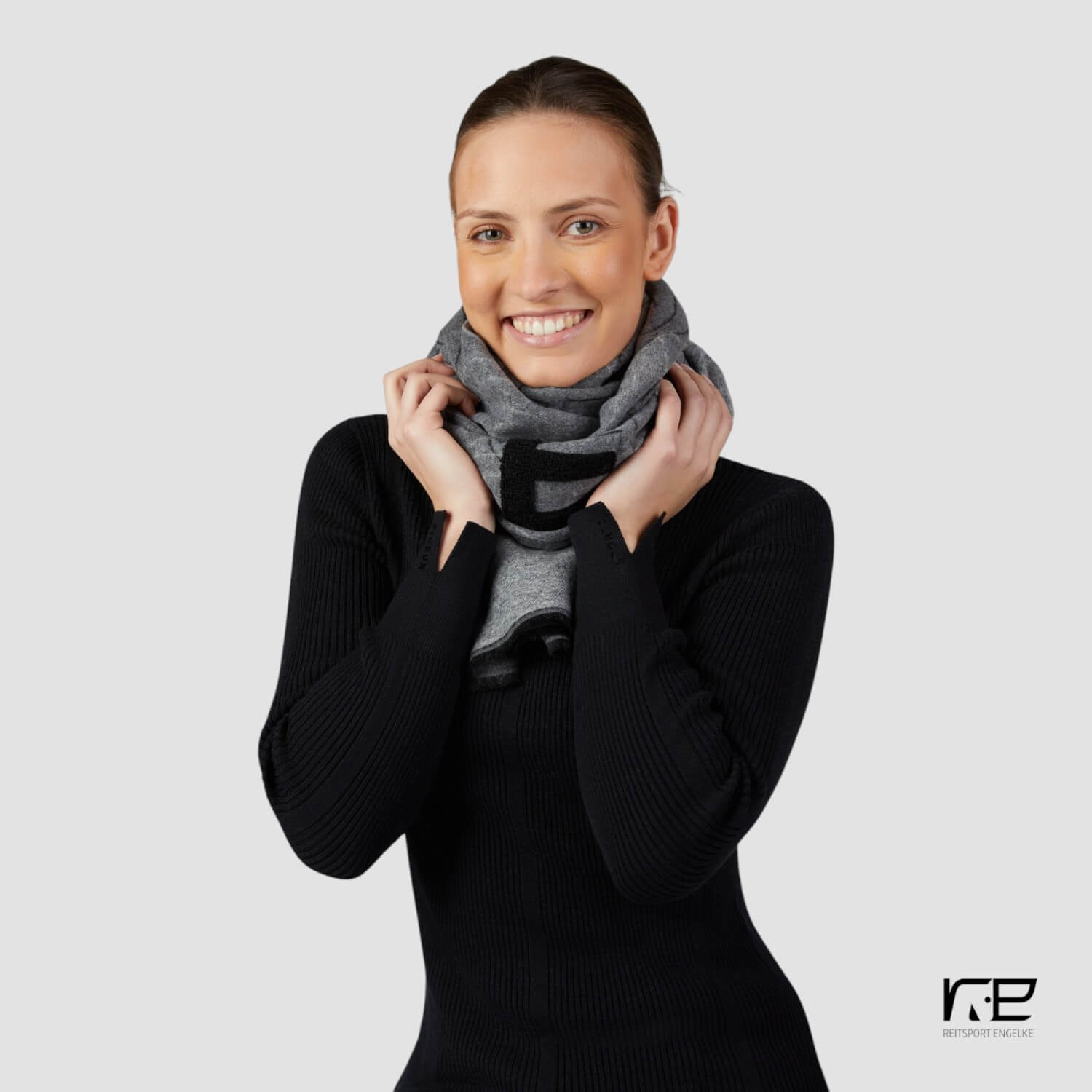 Pikeur Scarf Eleganter Schal Grau