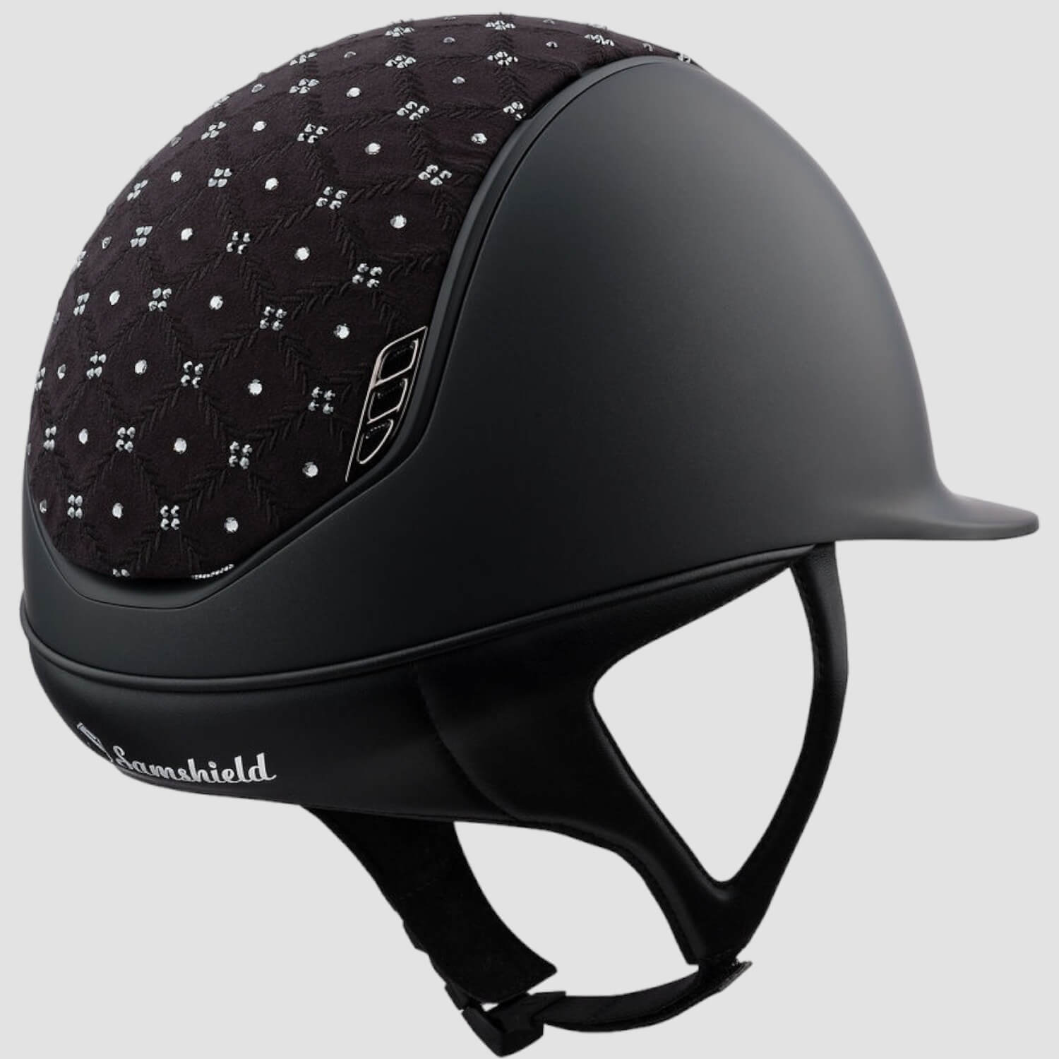 Samshield Reithelm Shadowmatt V2  black royal flower chrome black