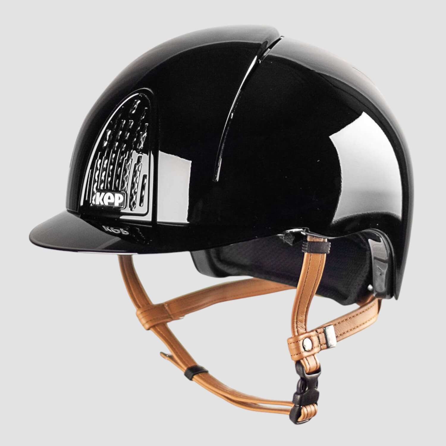 Kep Italia Reithelm Cromo Smart polish beiger Lederriemen