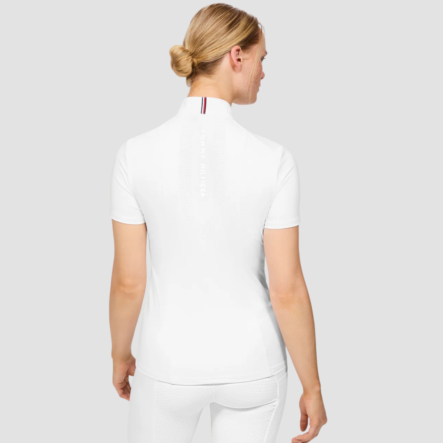 Tommy Equestrian Avon Kurzarmshirt Turnier Optic White