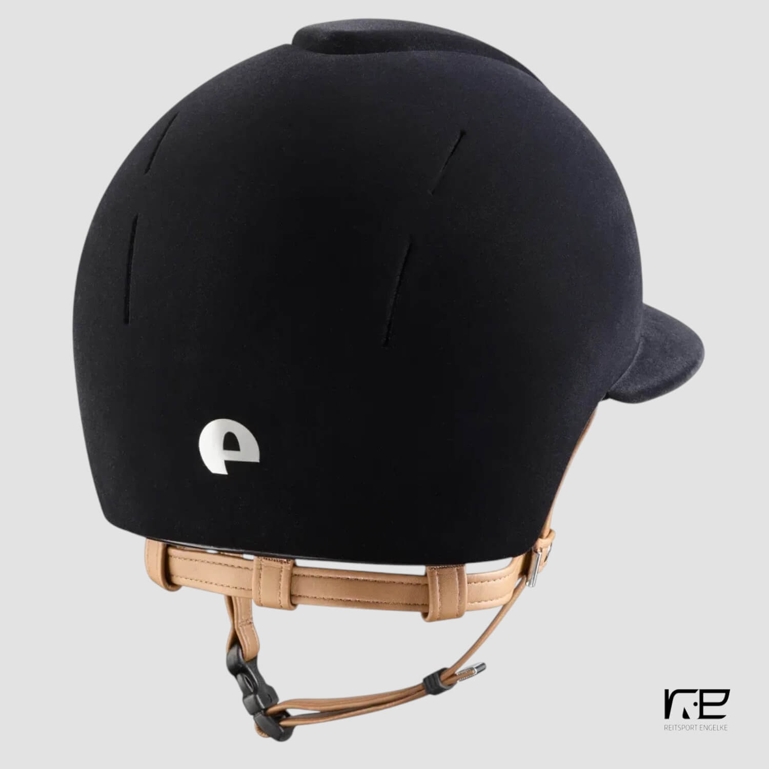 Kep Italia Reithelm Smart Nova Samt beiges Leder Gr. M (51-58)