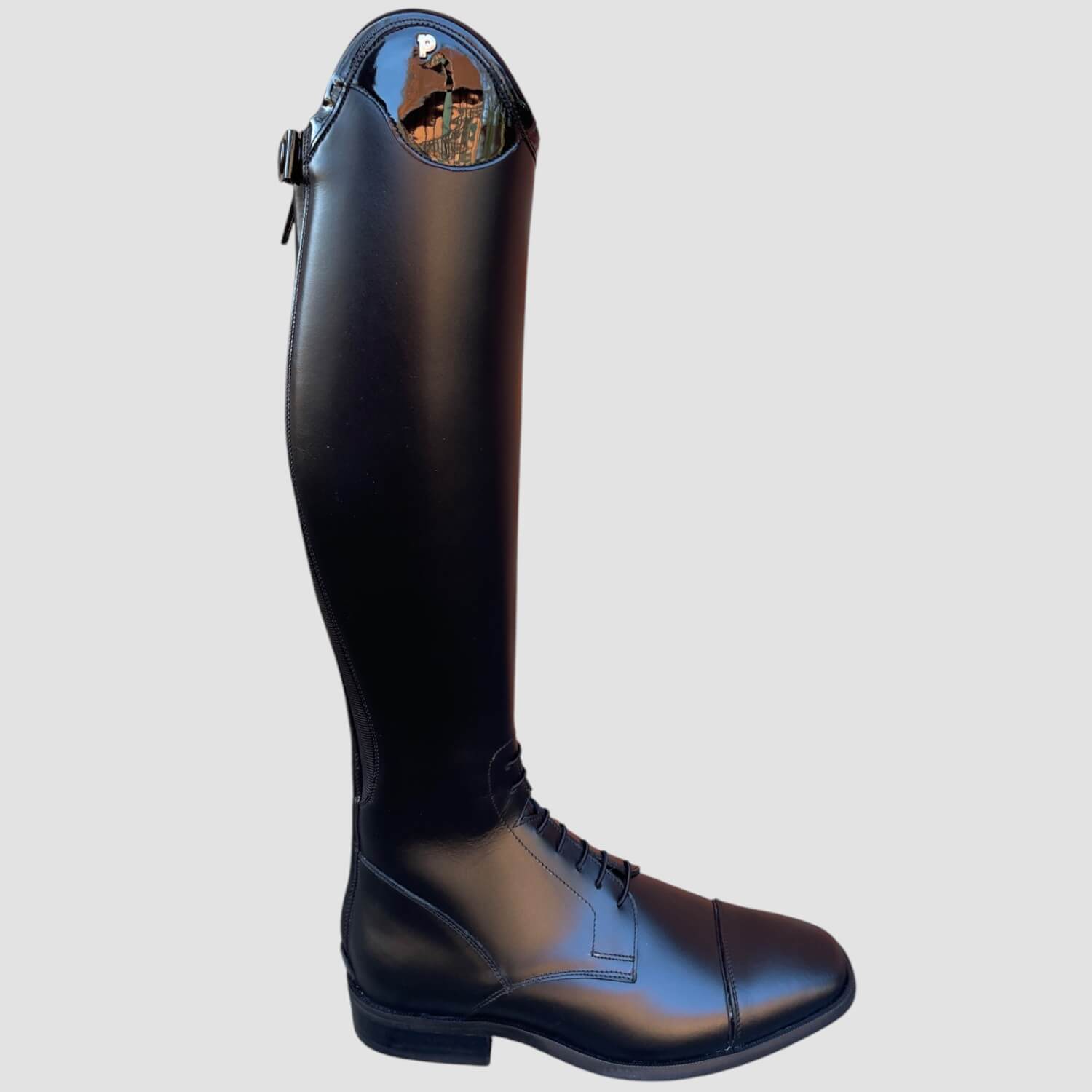 Petrie Reitstiefel Riva Schwarz Top Lack schwarz