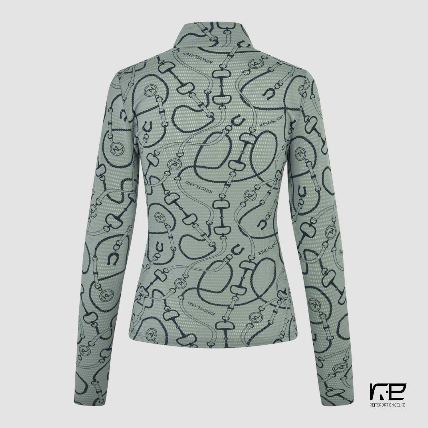 Kingsland KLLarissa Ladies Mesh Training Shirt Green Agave