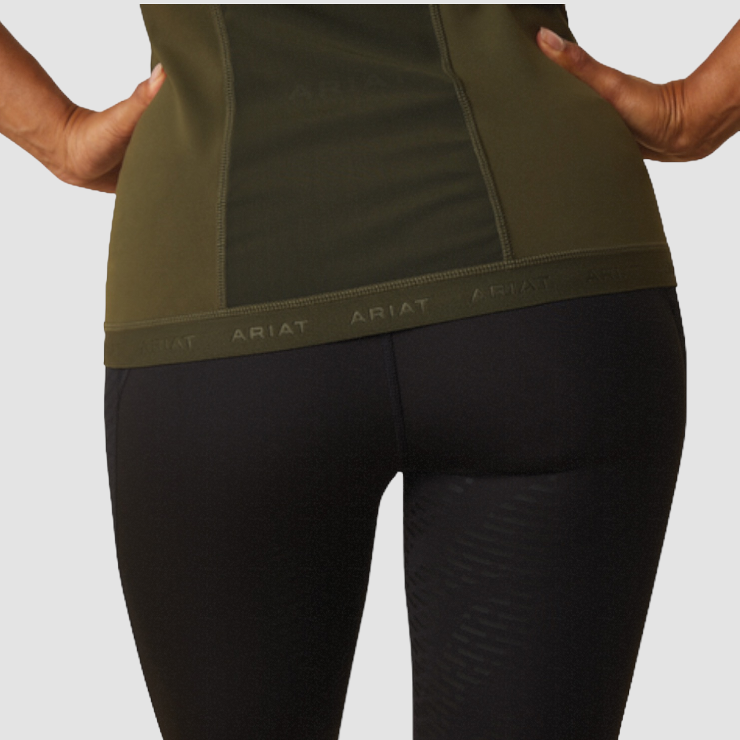 Ariat Ascent Damen kurzarm Baselayer militarygreen