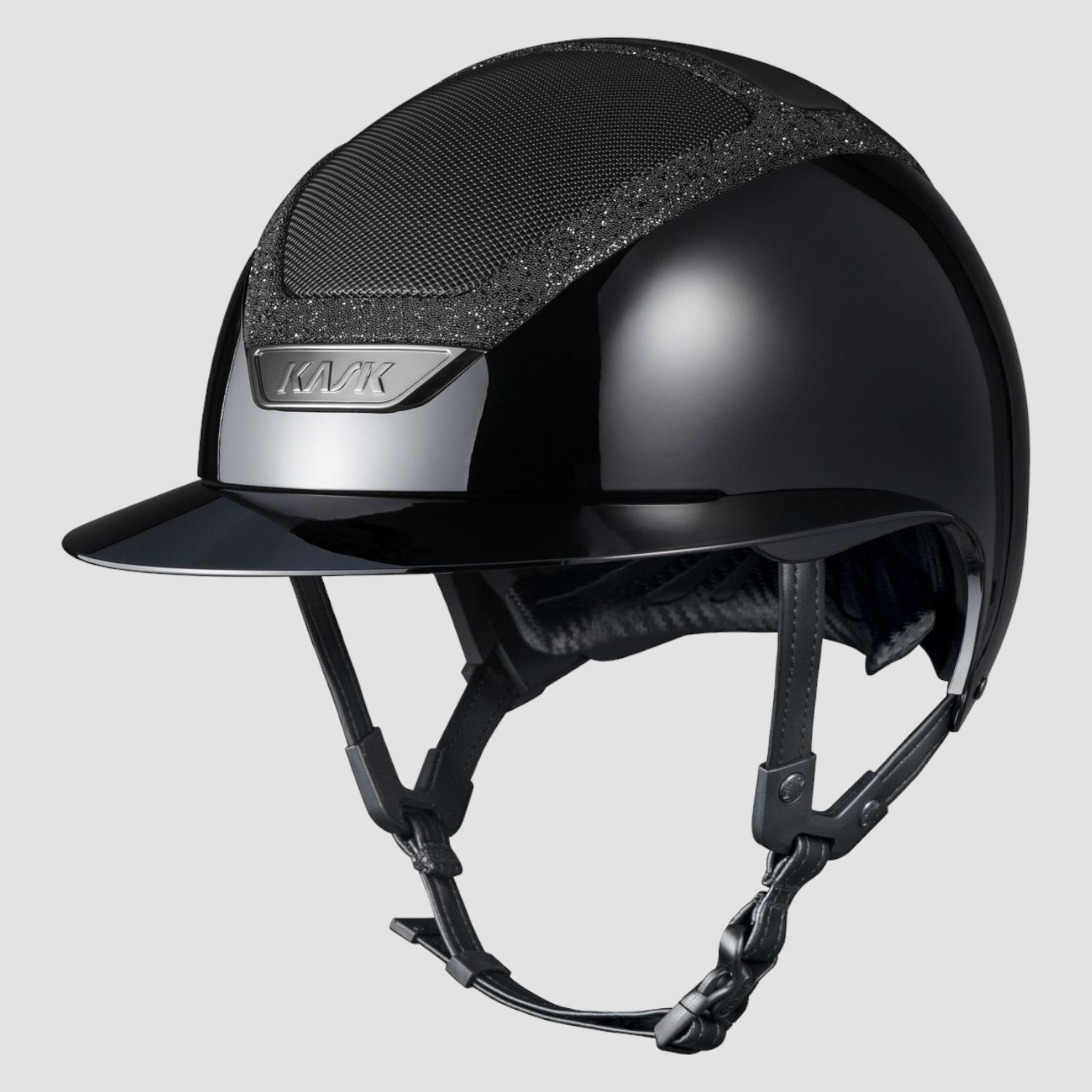 Kask Star Lady Pure Shine blue  m. Swarovski Frame Atlantic blue