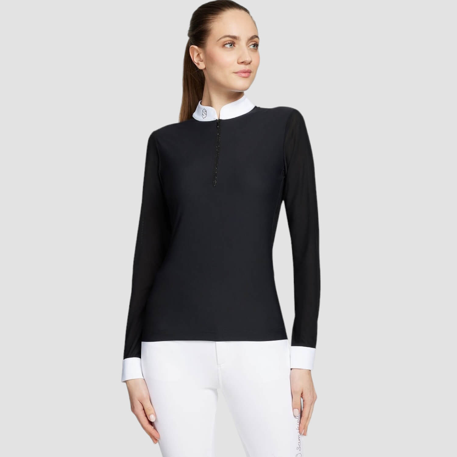 Samshield Damen Langarm Turnier-Shirt Aloise Boreal