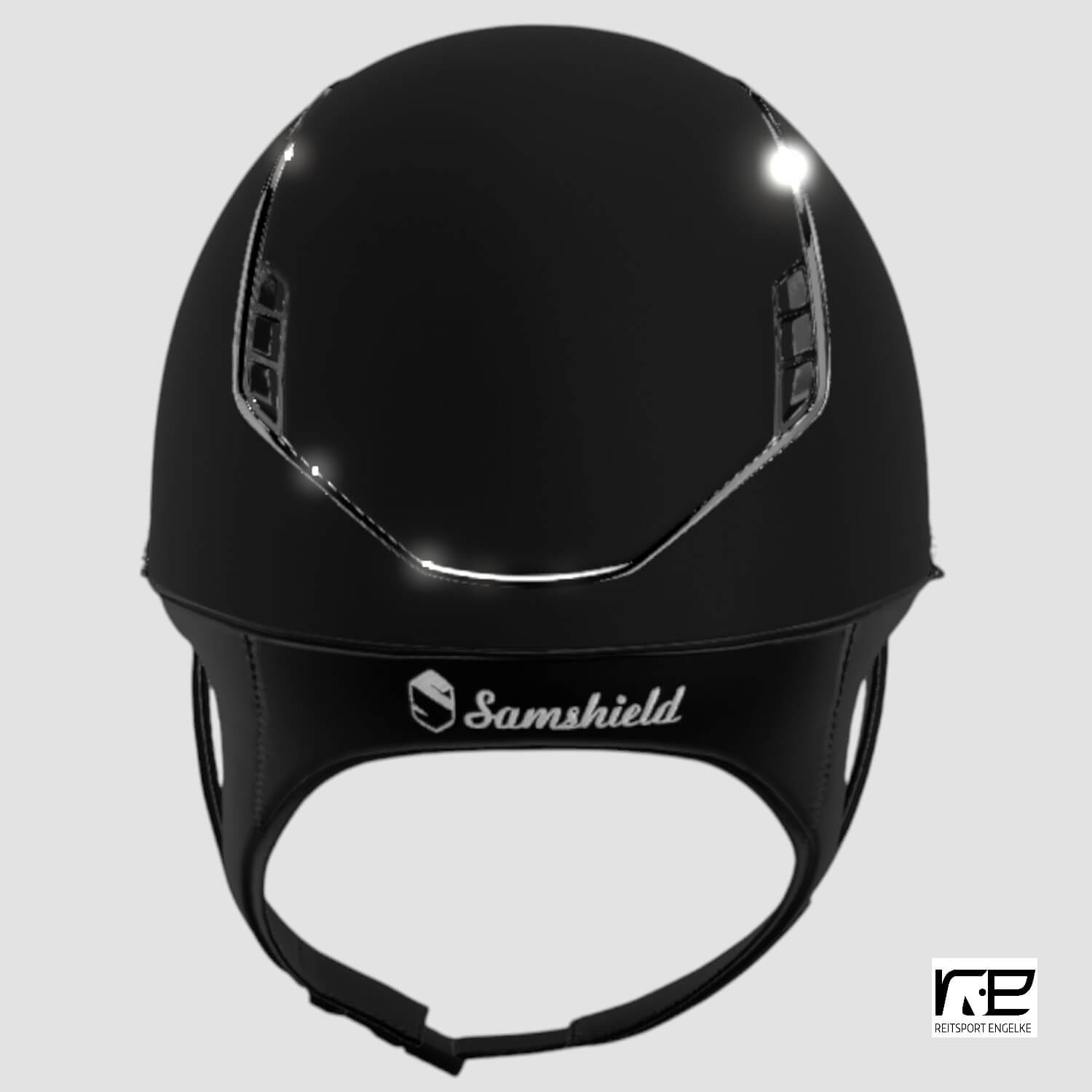 Samshield Reithelm MissShield Shadowmatt V2 black chrome black FB crystal Fabric black