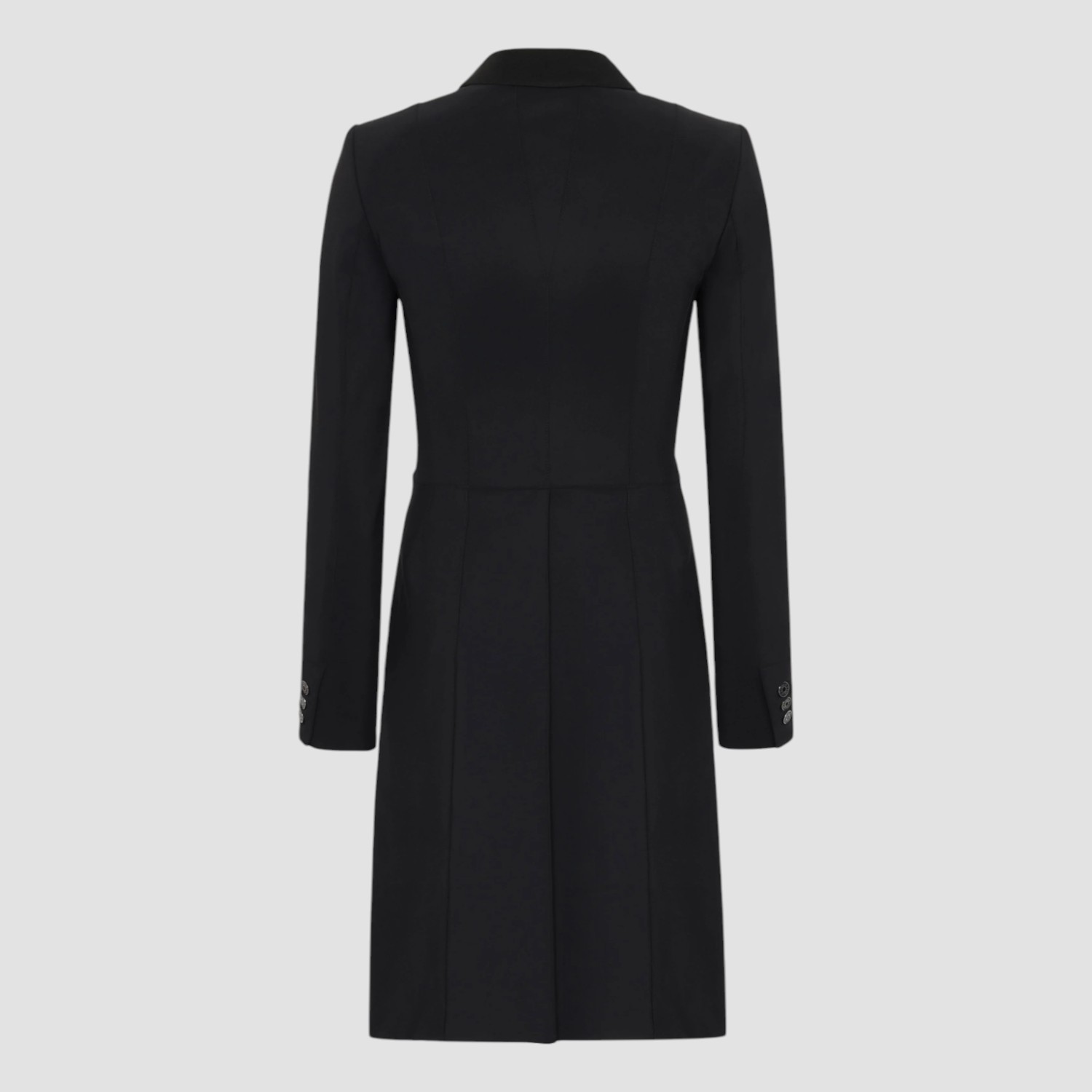 Trolle New Star Cut Technical Tailcoat Alcantara Black