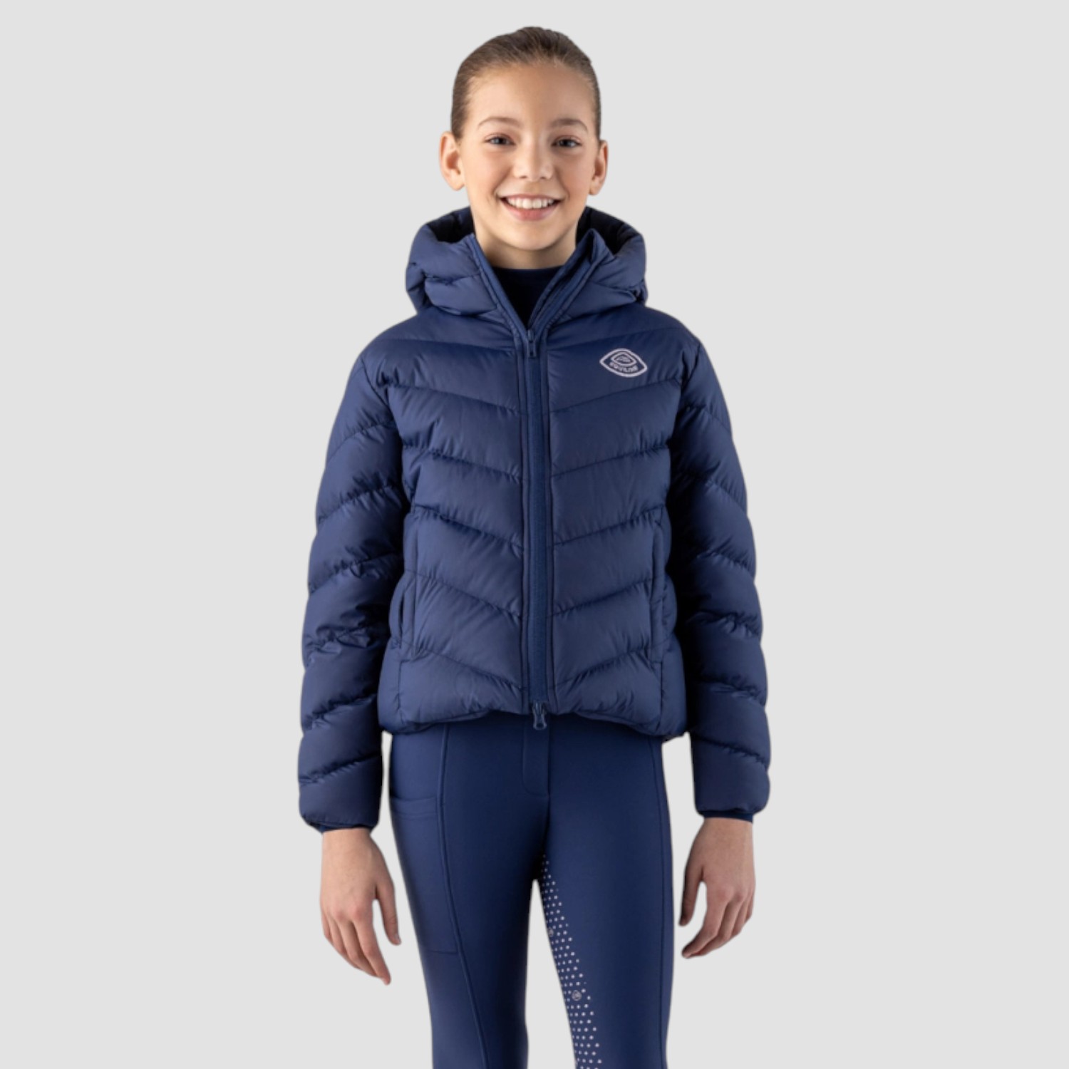 Equiline Cumin wattierte Jacke für Mädchen Navy