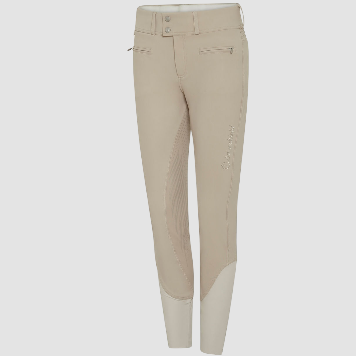 CLARA_FULL_GRIP_SAND_TONE_ON_TONE_FACE Samshield Damenreithose Clara farbig
