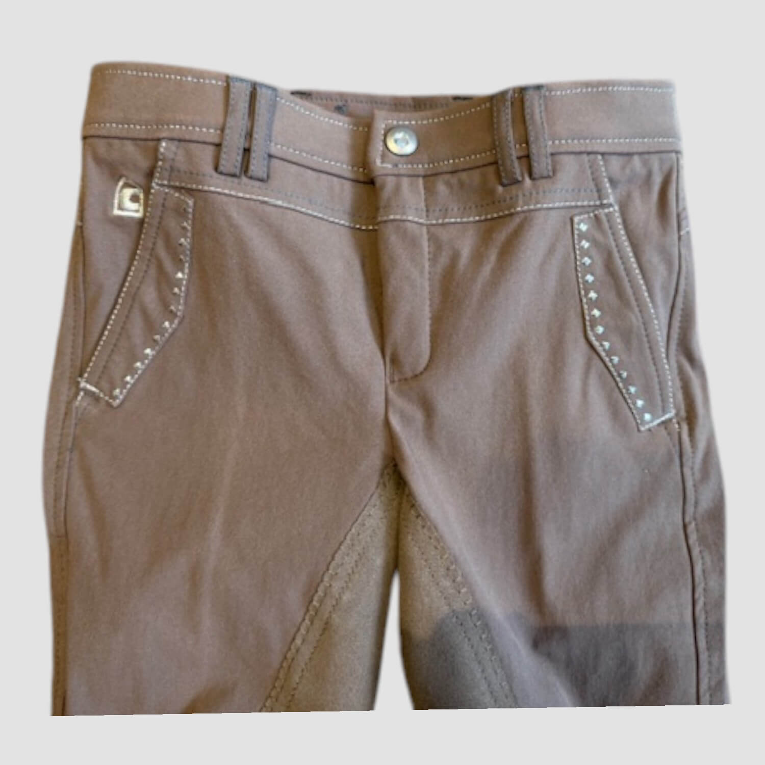 Cavallo Kinderreithose Cameron MC Crown Taupe