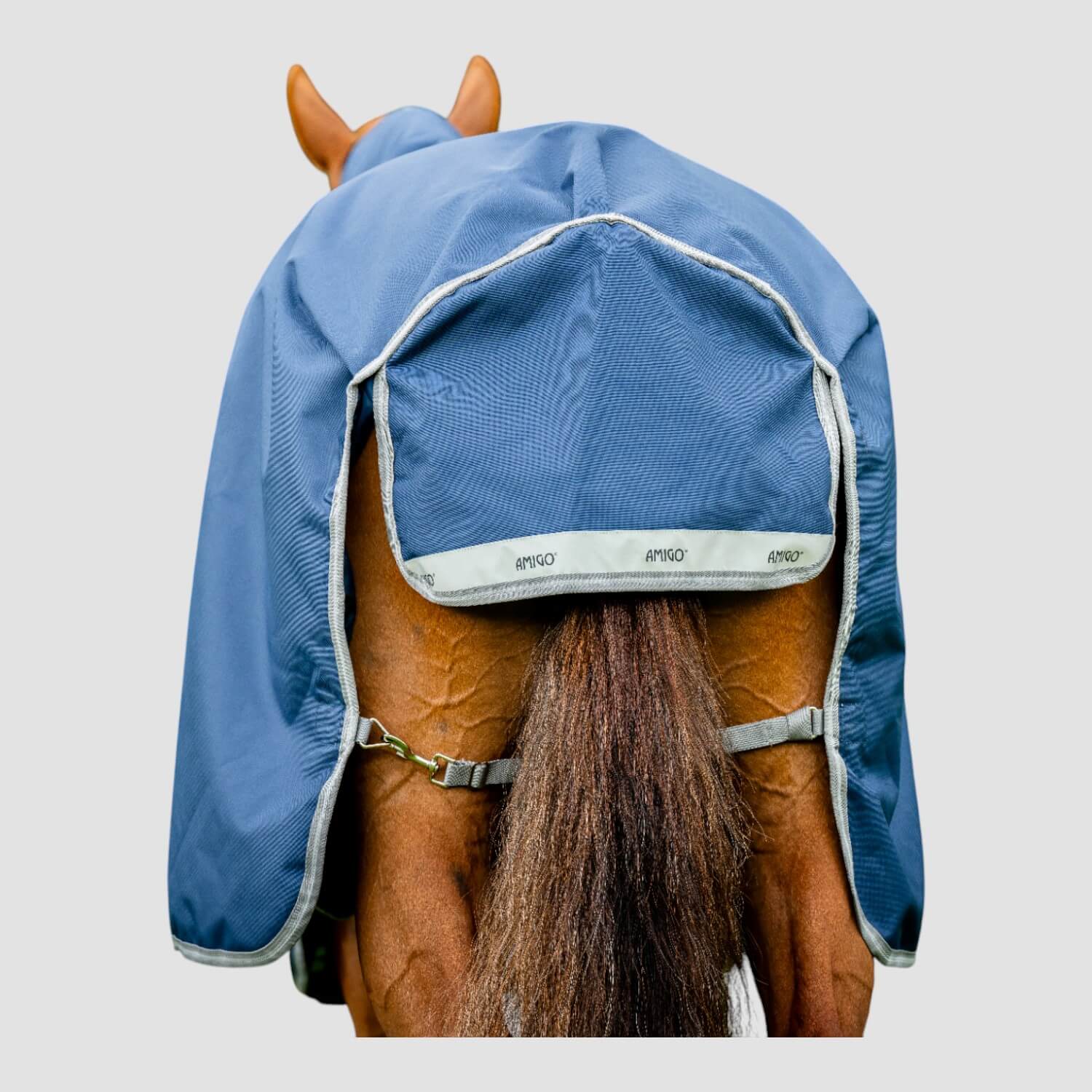 Horseware Amigo 1200D Turnout 0g Navy/Titanium/Grey & Silver Horseware Amigo 1200D Turnout 0g Navy/Titanium/Grey & Silver