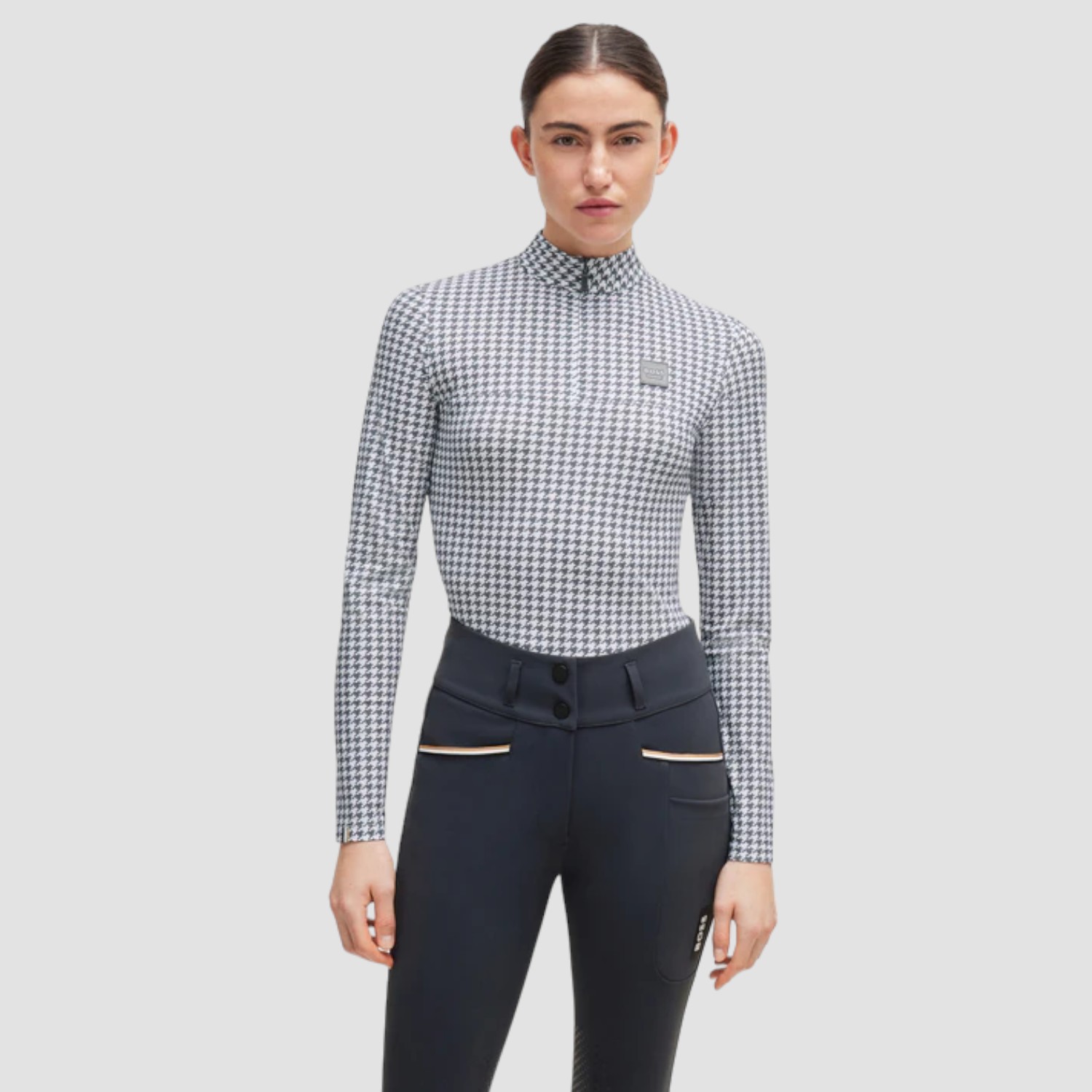 BOSS Equestrian Rachel Trainingsshirt Houndstooth BOSS Equestrian Rachel Trainingsshirt Houndstooth