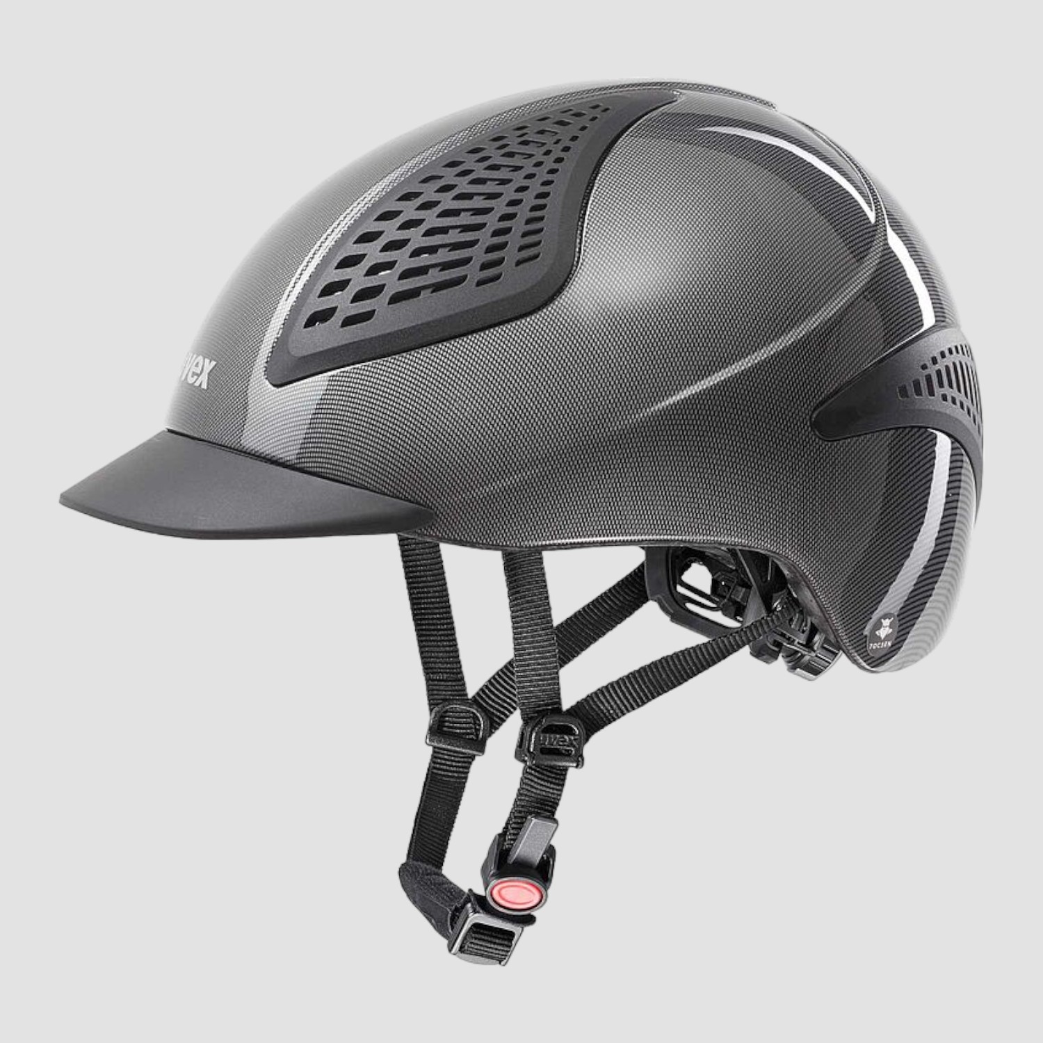 Uvex Reithelm Exxential II shiny black-silver