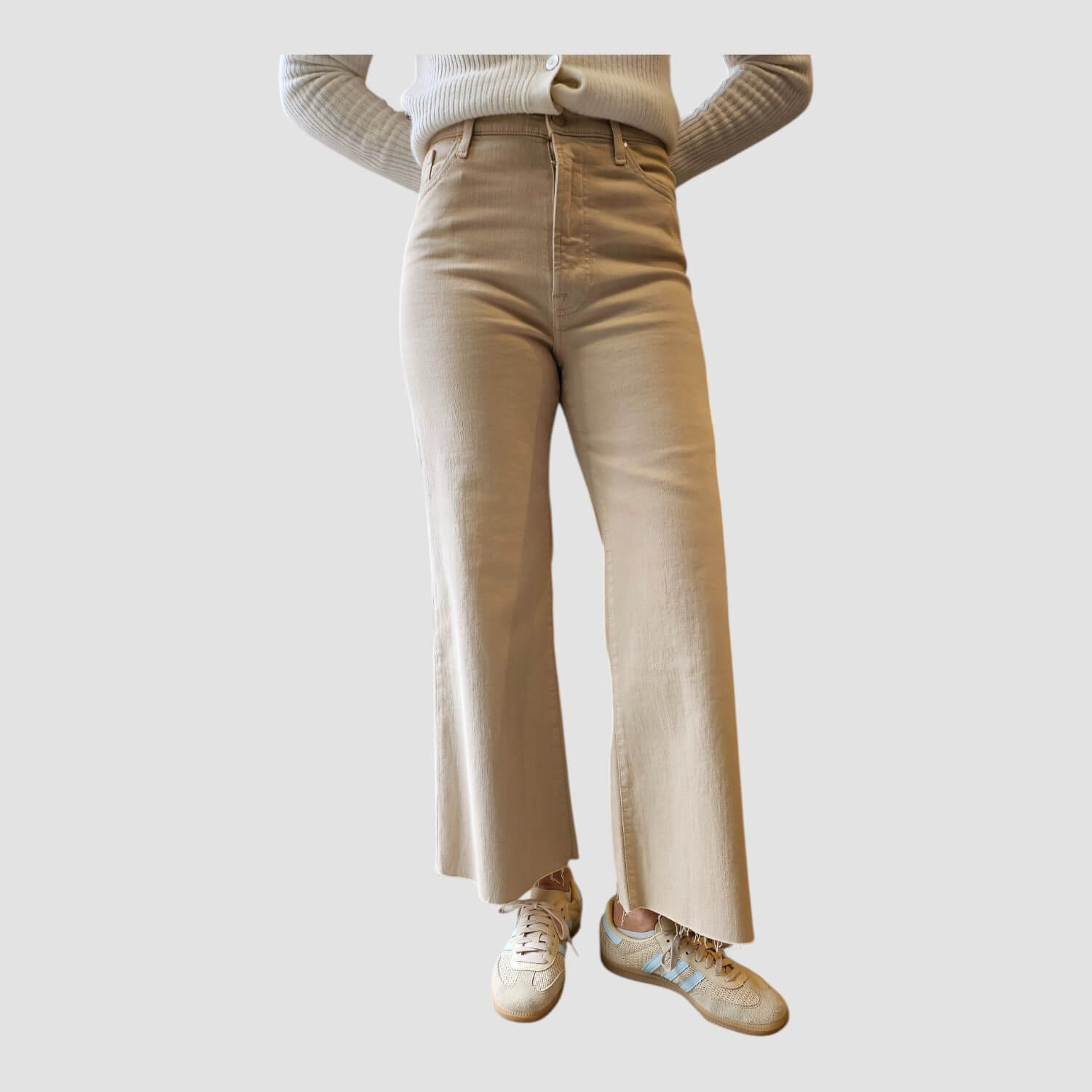 7forallmankind Jeans The Cropped Stretch Beige