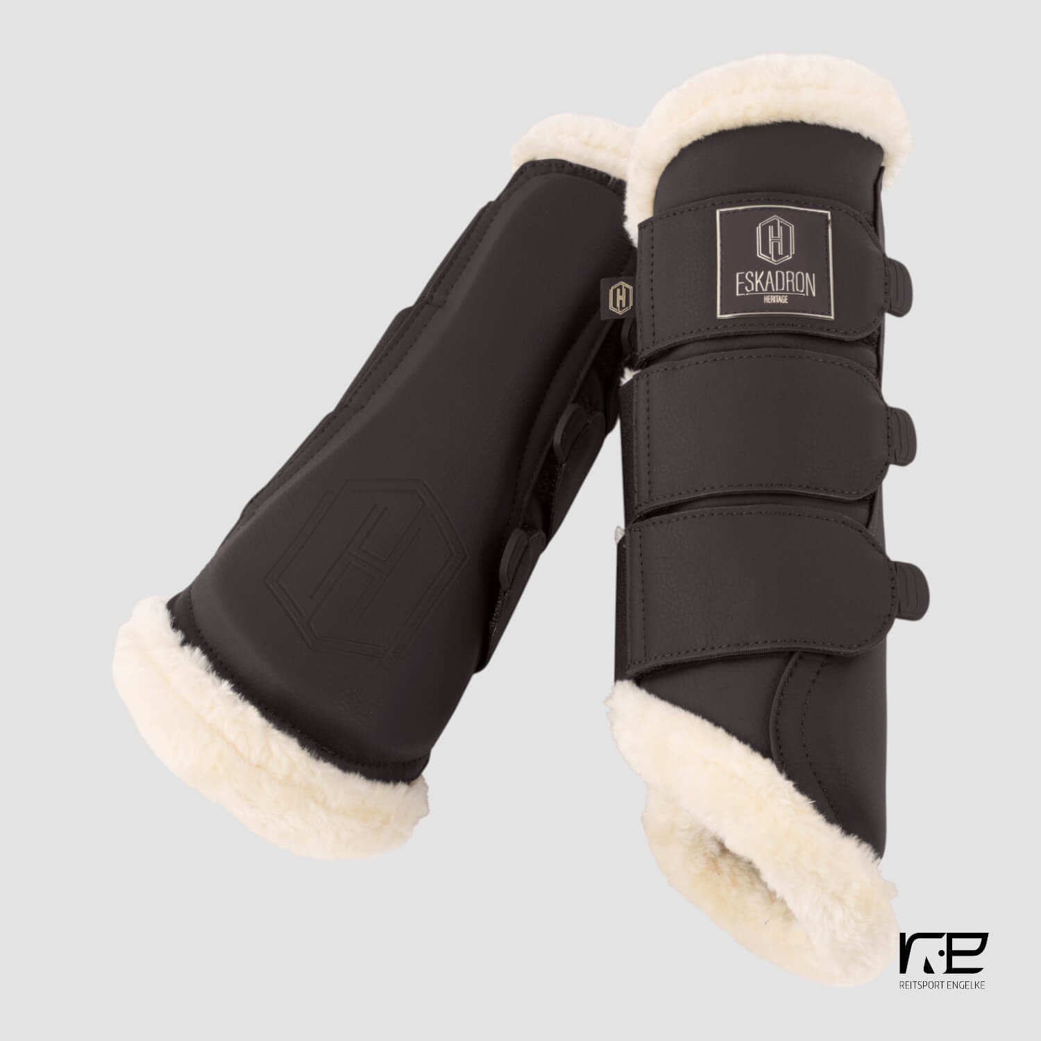 Eskadron Gamaschen Faux Leather FF Heritage 25/26 Black Truffle