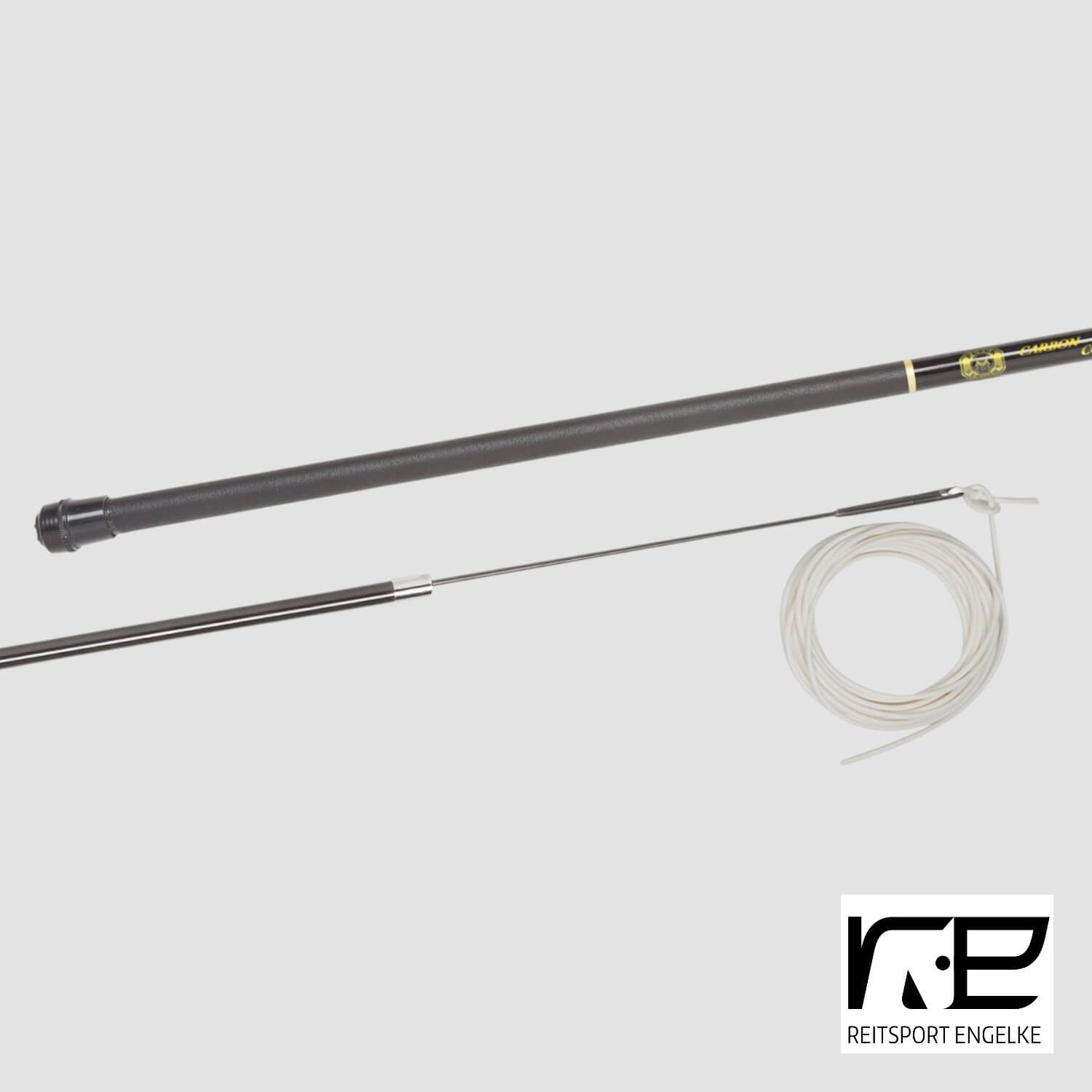 Fleck Longierpeitsche Carbon 2/3 fach Teleskop 2,20m