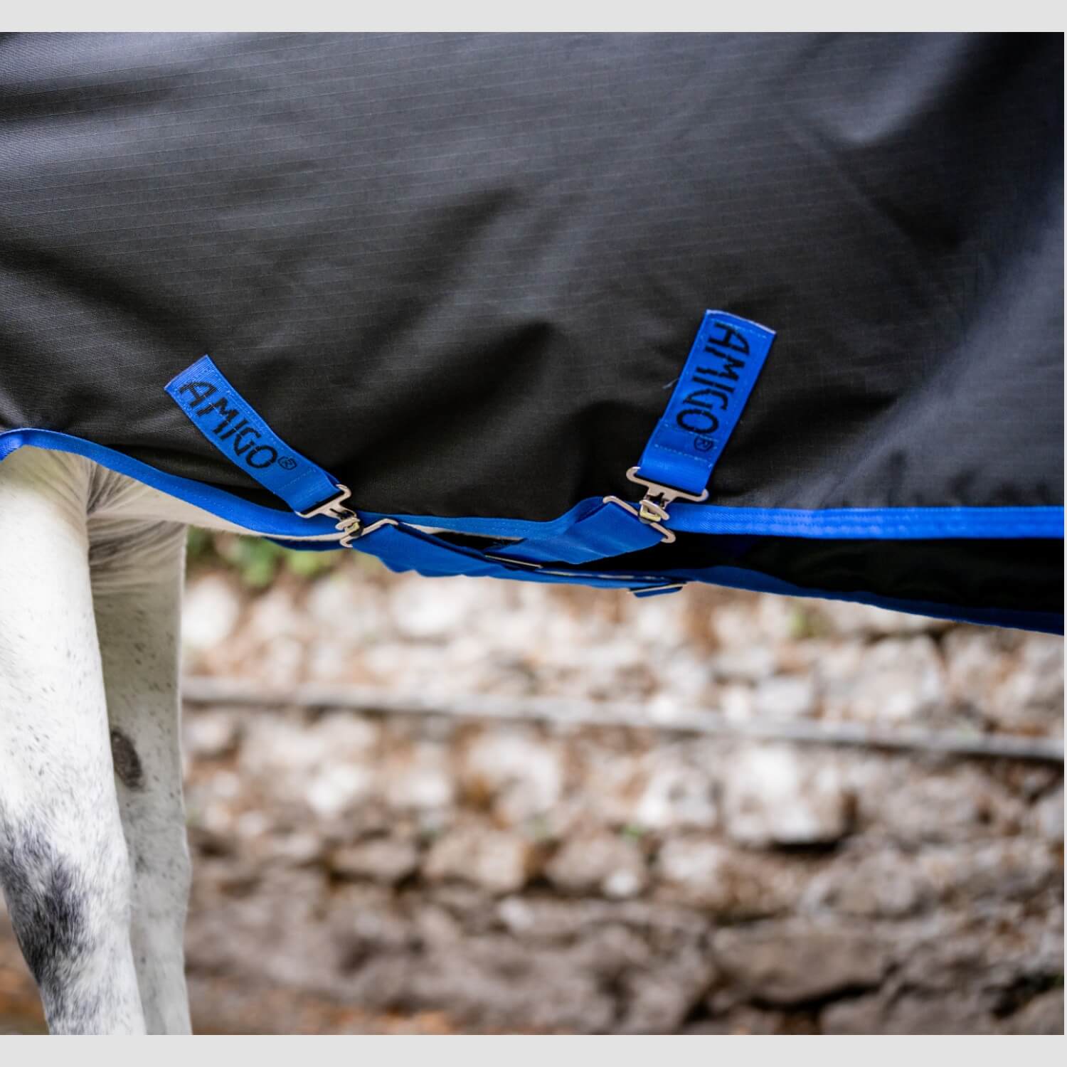 Horseware Amigo Ripstop 900D Plus Pony Turnout Black/Classic Blue