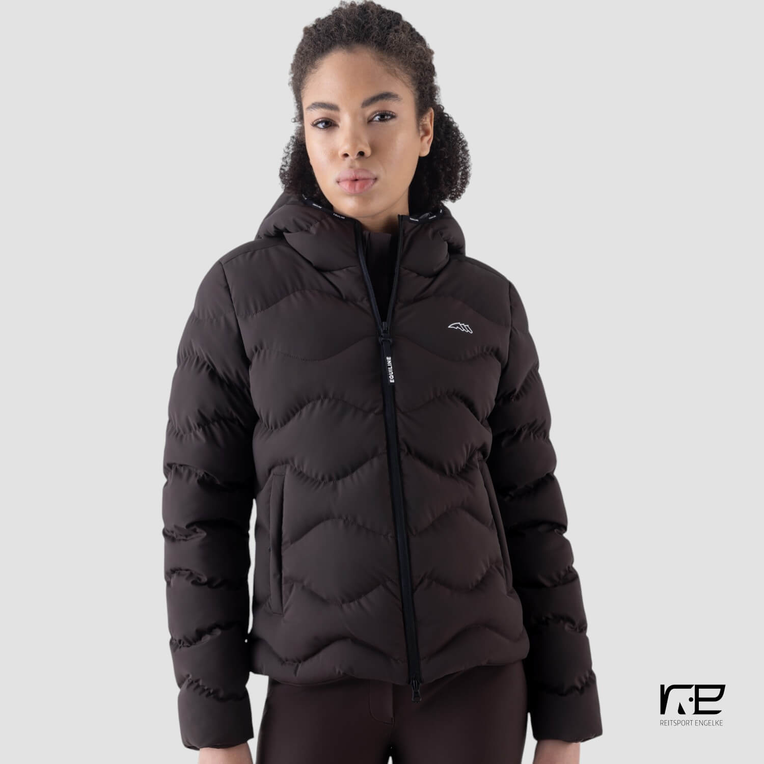 Equiline Damen Steppjacke Coffee Bean