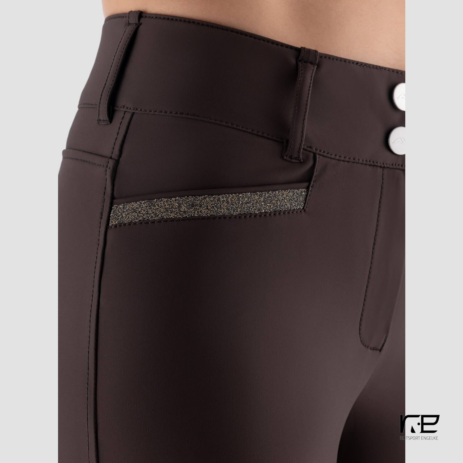 Equiline Damen Fullgrip Reithose Coffee Bean
