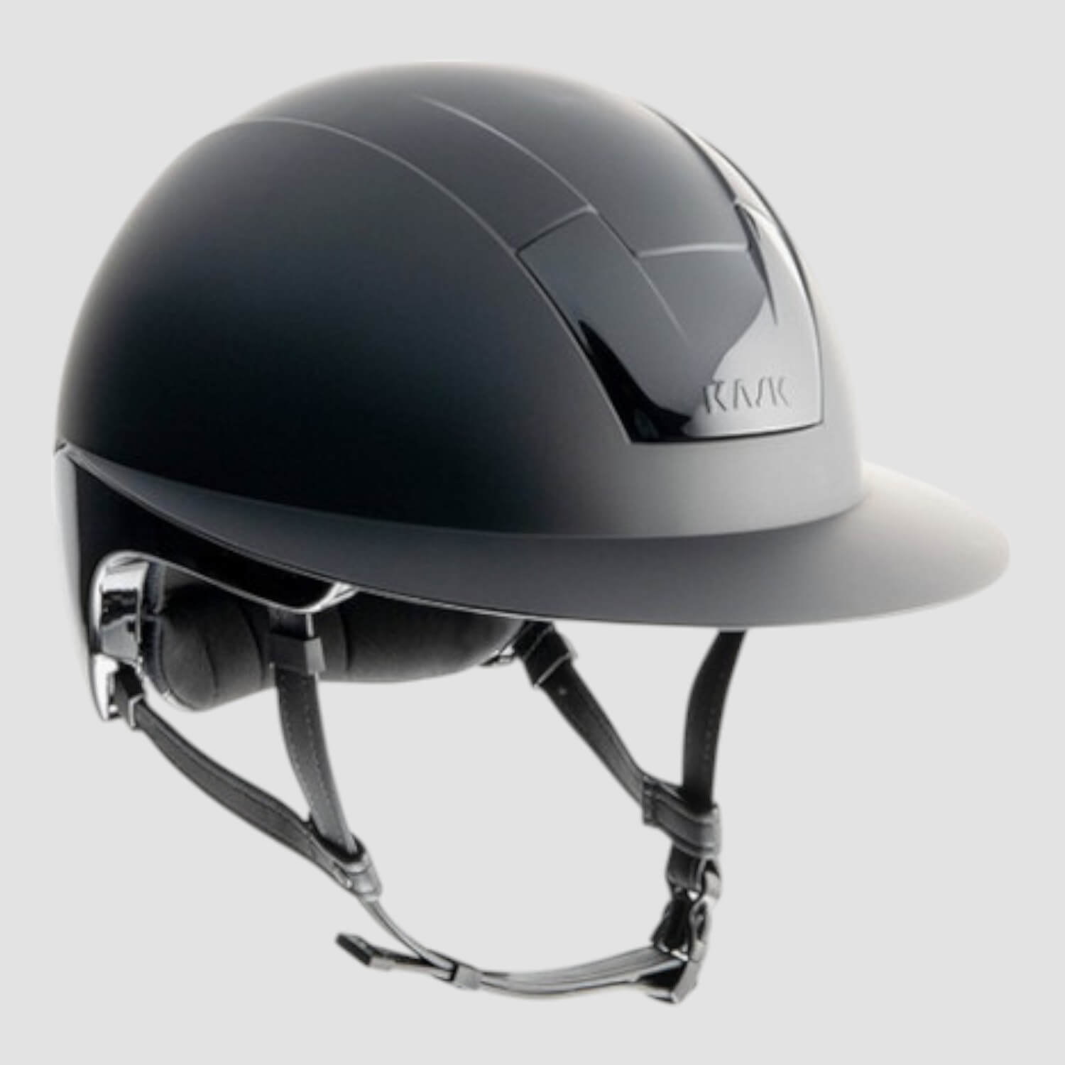 Kask Reithelm Kooki Lady in black matt mit beigem Kinnriemen