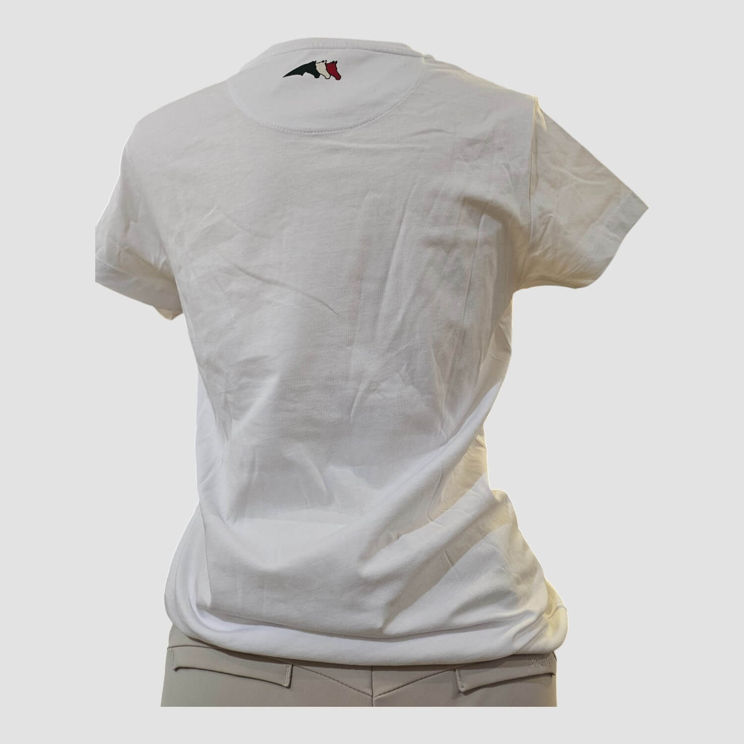 Equiline T-Shirt ELENA White/Camu Pink