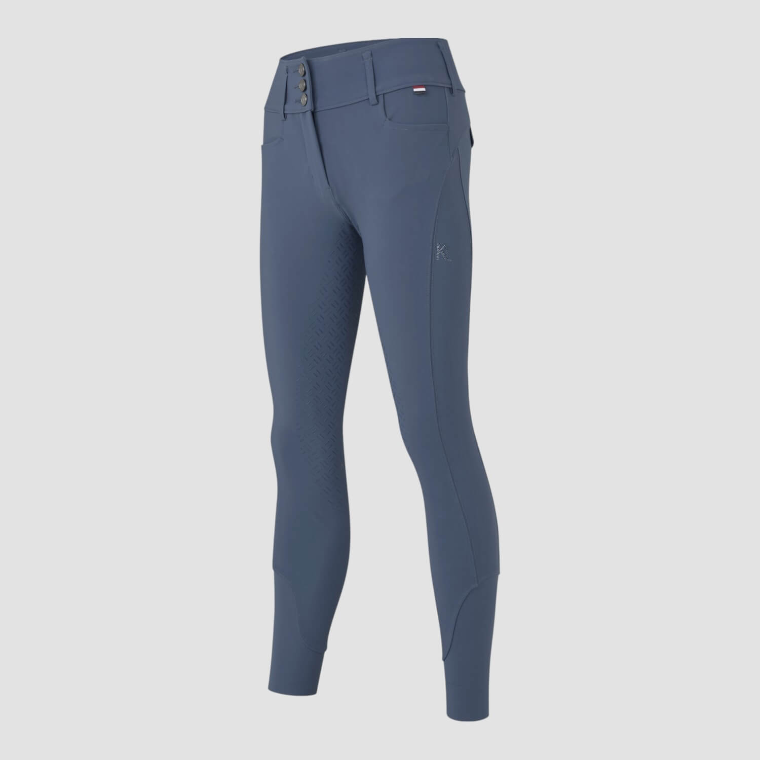 Kingsland KLKimi Ladies A Shape Mid Waist F-Grip Reithose Blue Sargasso Sea