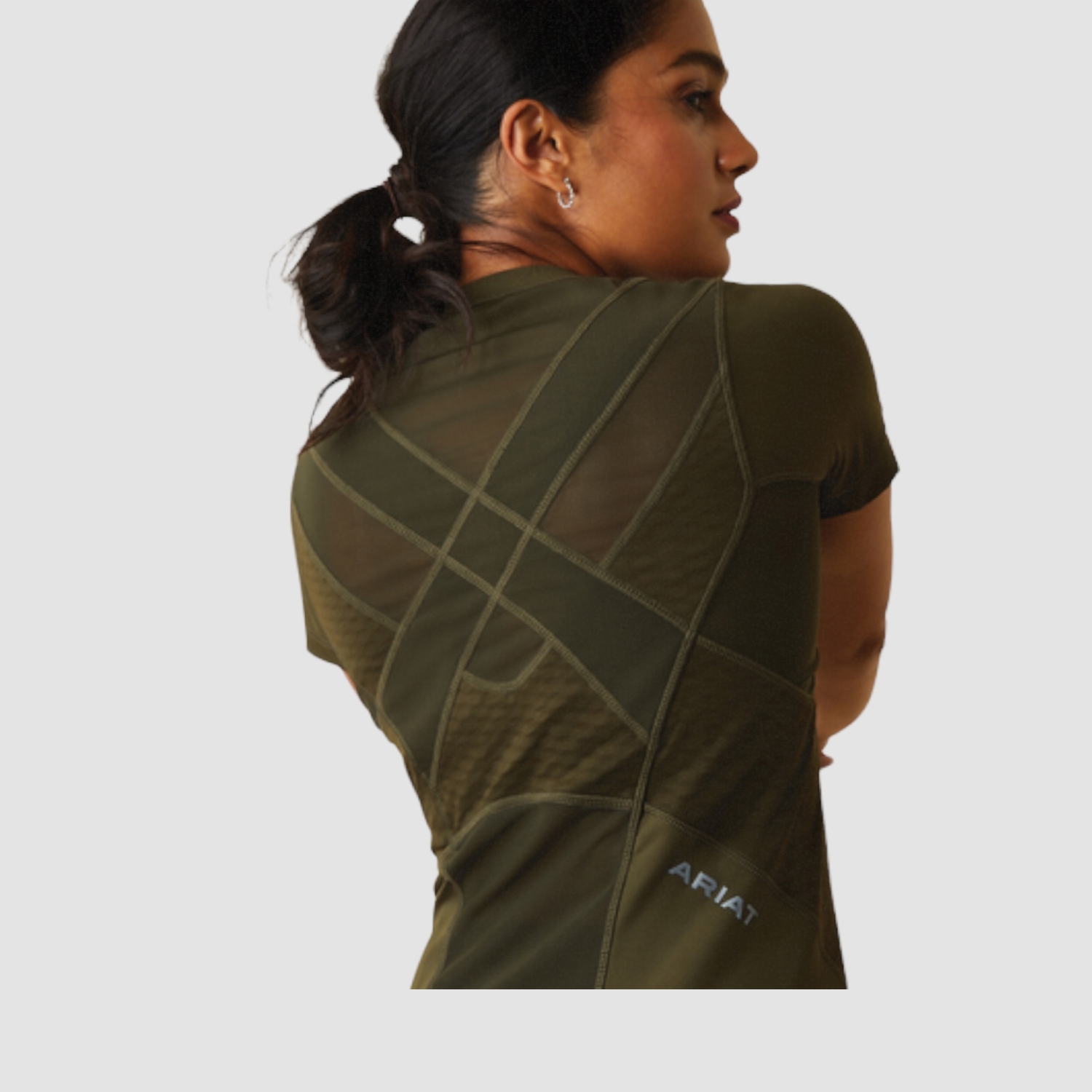 Ariat Ascent Damen kurzarm Baselayer militarygreen