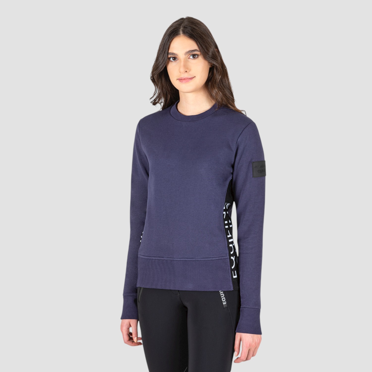 Equiline Sweatshirt Cartec cobald/schwarz