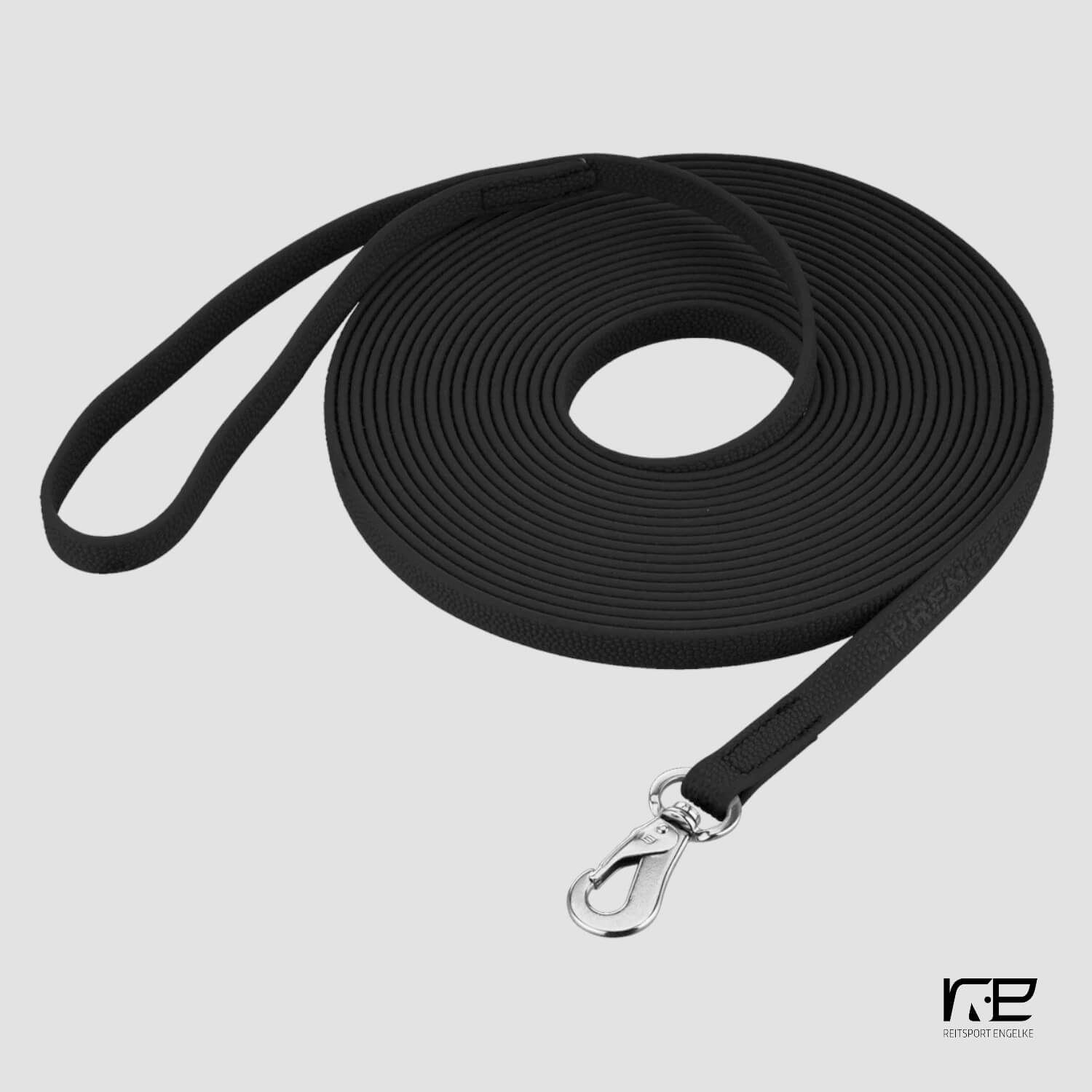 Sprenger Longe m. Handschlaufe Biothane Schwarz 10m