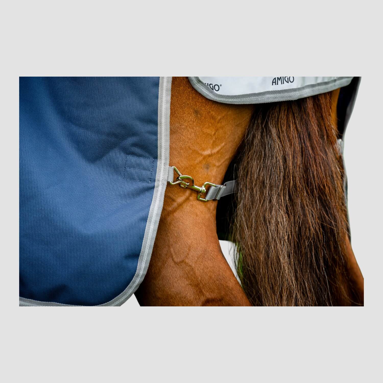 Horseware Amigo 1200D Turnout 0g Navy/Titanium/Grey & Silver Horseware Amigo 1200D Turnout 0g Navy/Titanium/Grey & Silver