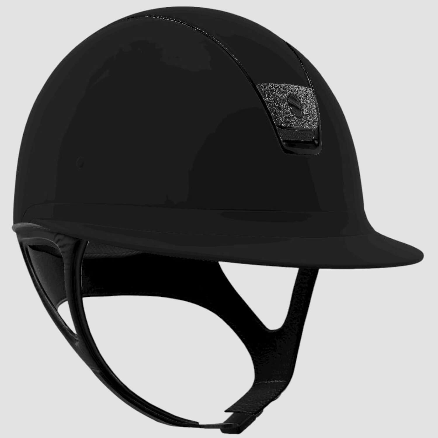 Samshield Reithelm MissShield Shadowmatt V2  black chrome black Blazon crystal Fabric black