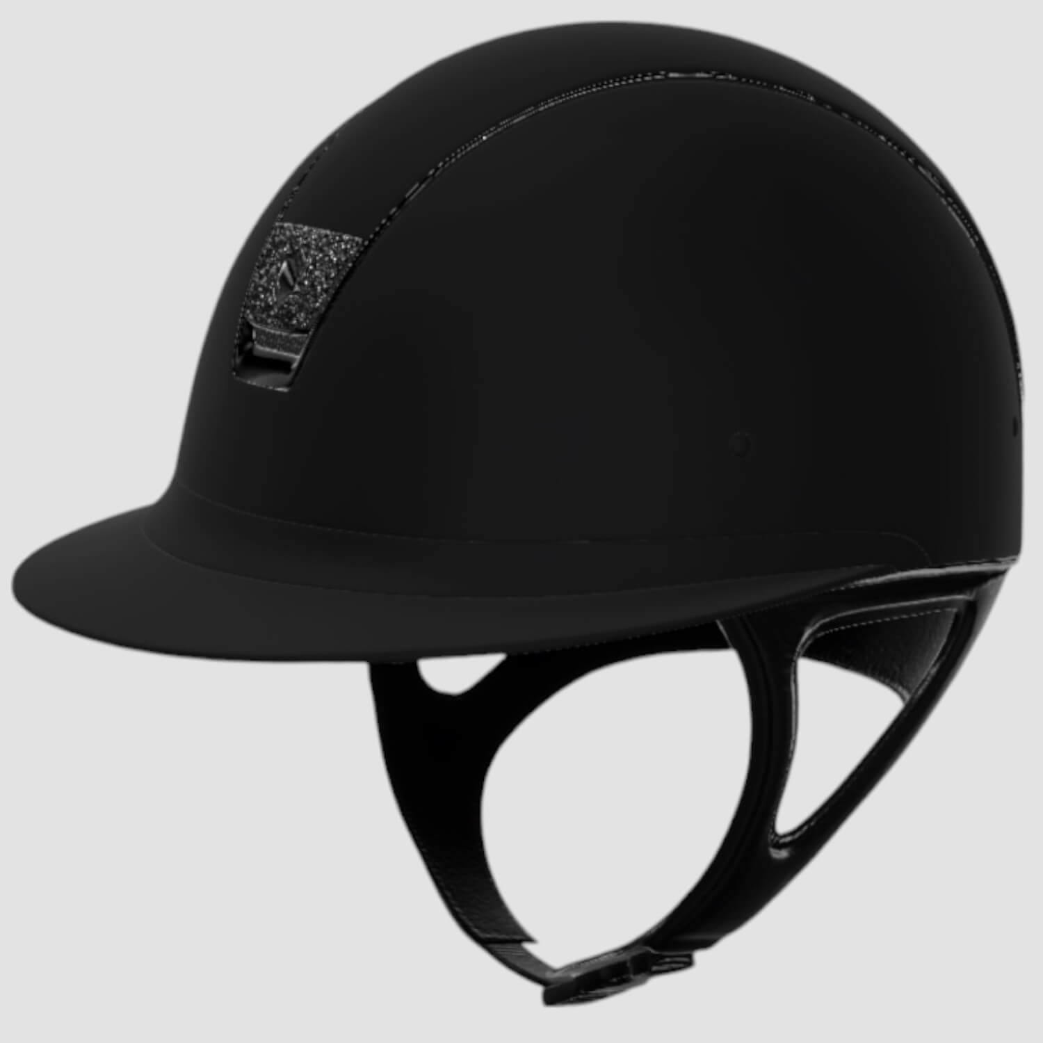 Samshield Reithelm MissShield Shadowmatt V2  black chrome black Blazon crystal Fabric black