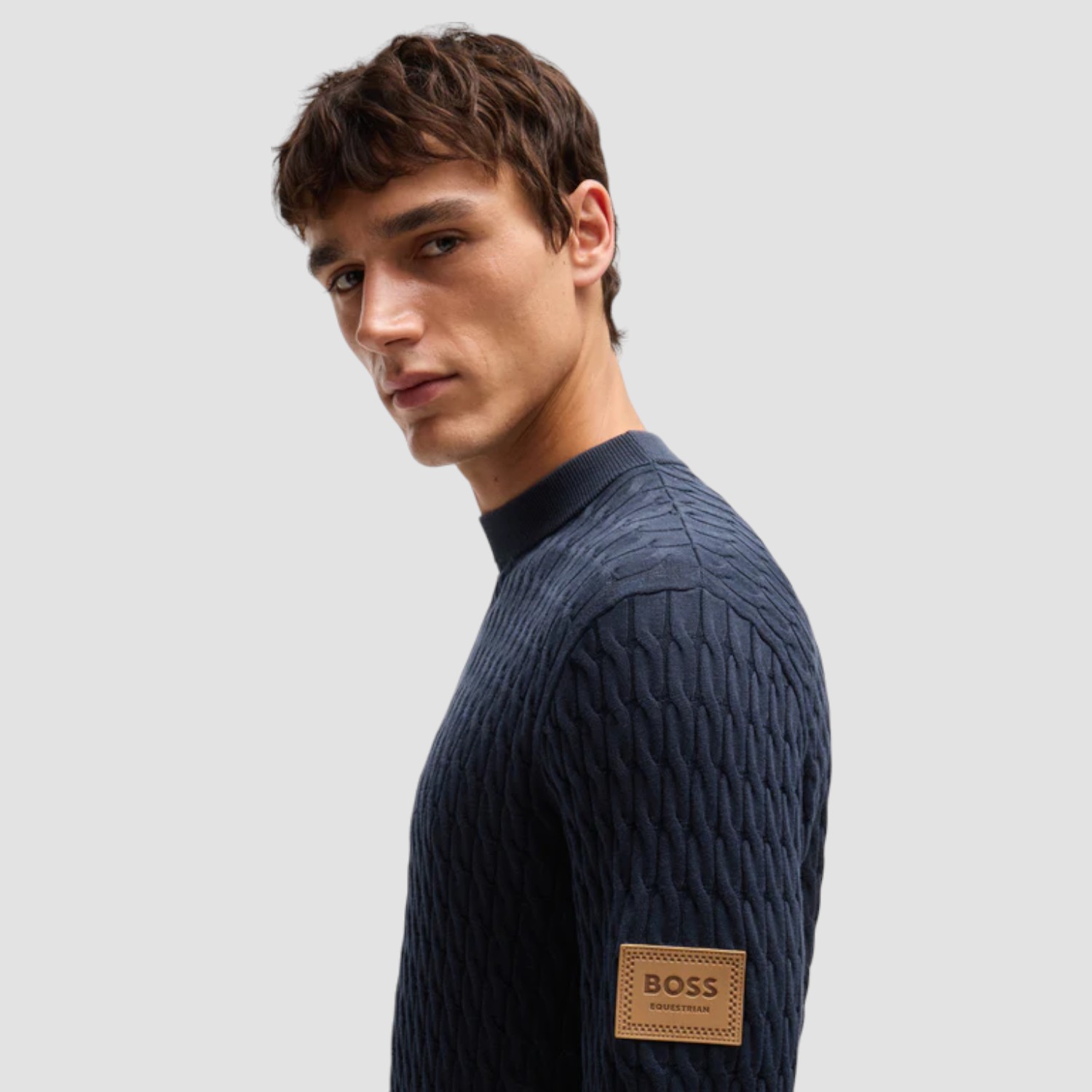 BOSS Equestrian Jason Strickpullover Sky Captain