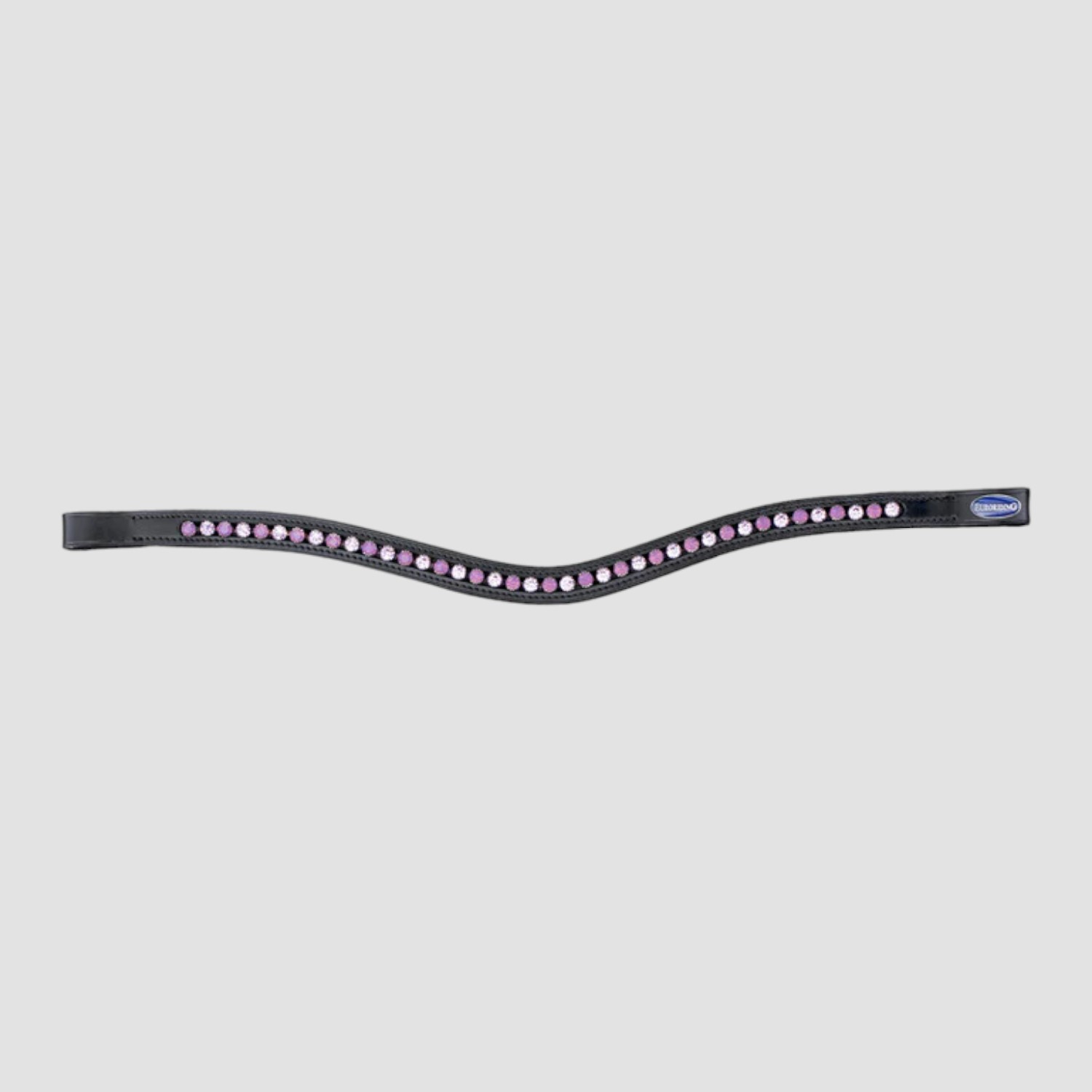 Euroriding Stirnband Glitzer Clear/Milky Curved