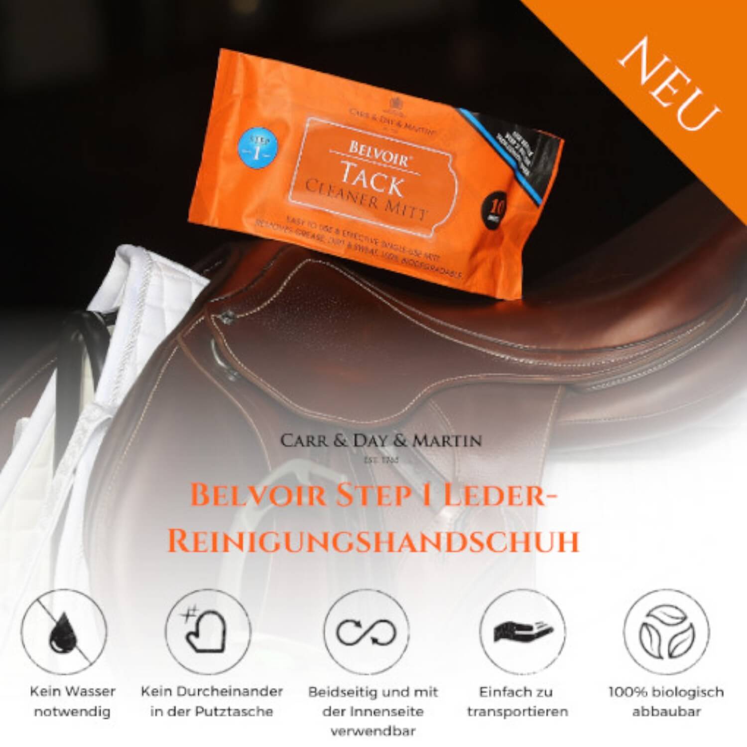Carr & Day & Martin Belvoir Step 1 Lederreinigungshandschuhe