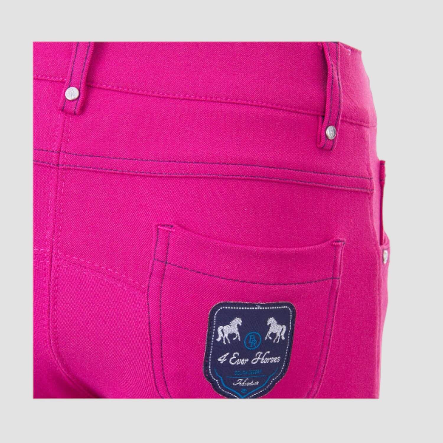 BR Kinder Fullgrip Reithose Bella Pink