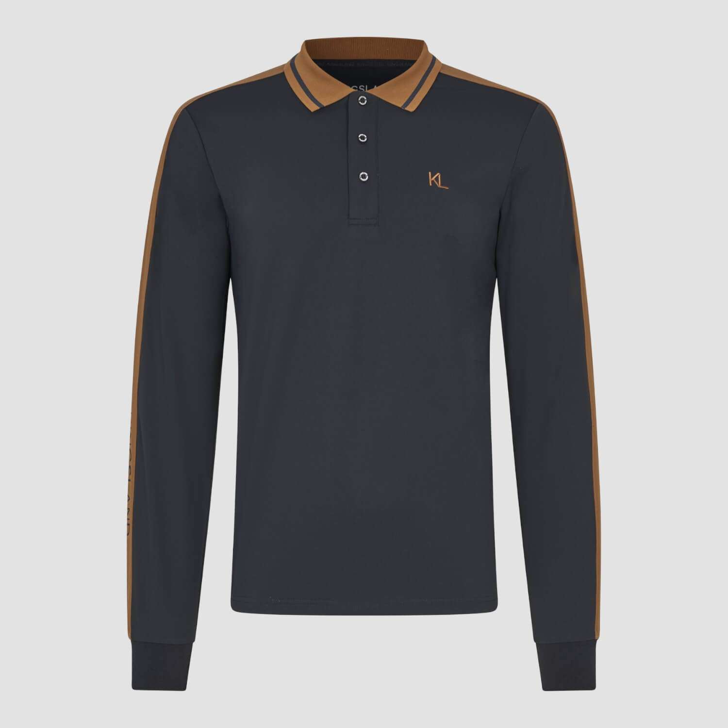 Kingsland KLMarco Mens Long Sleeve Polo Pique Navy