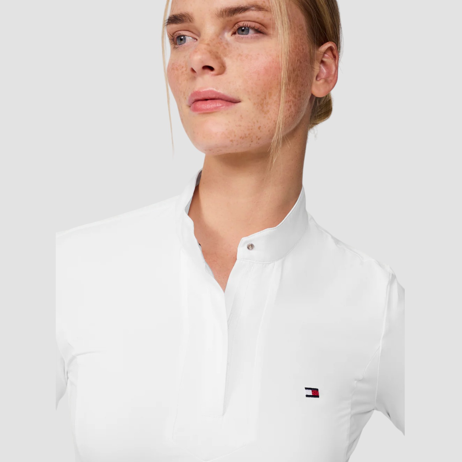 Tommy Equestrian Avon Langarmshirt Turnier Optic White