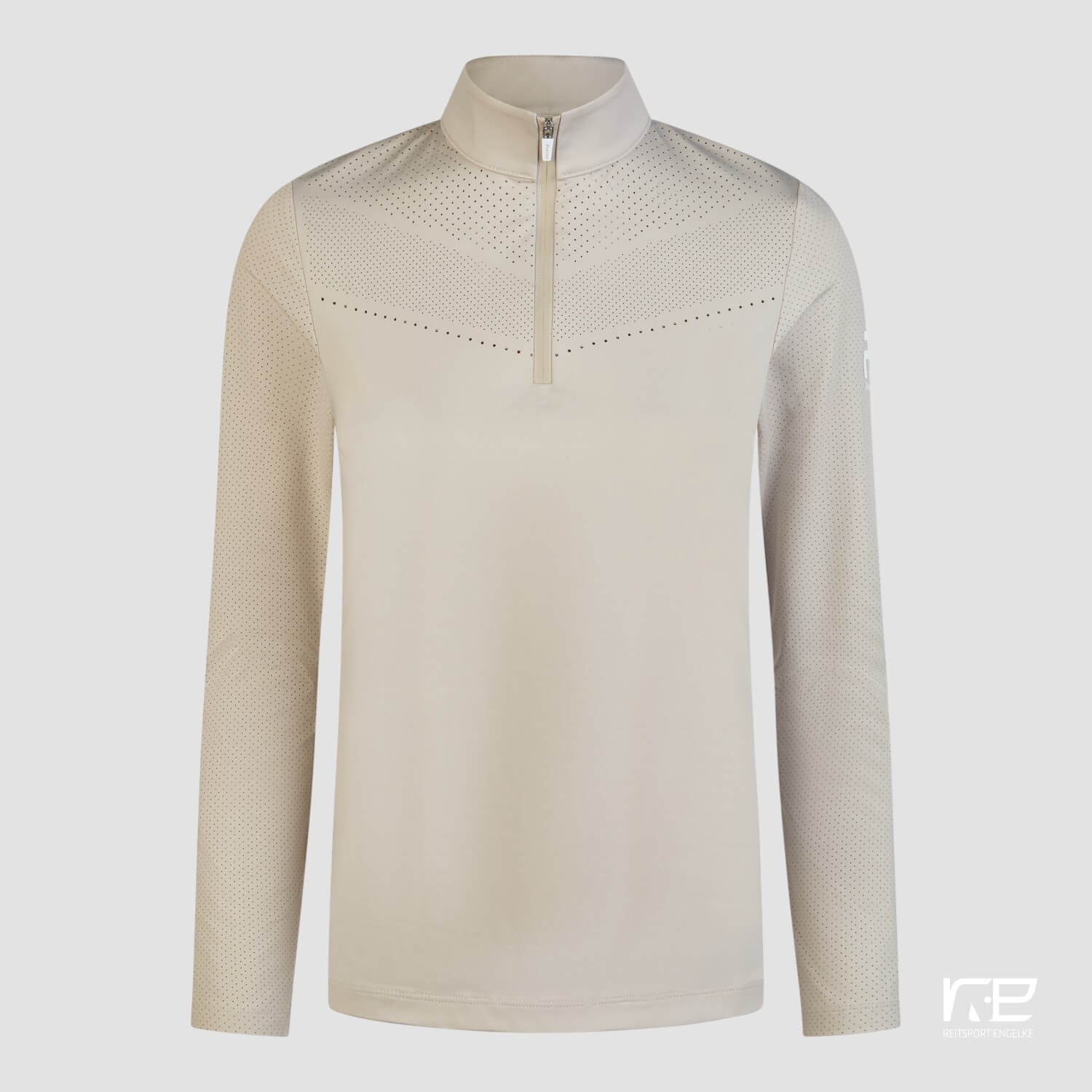 Pikeur Lasercut Langarmshirt The Core Pearl Gray