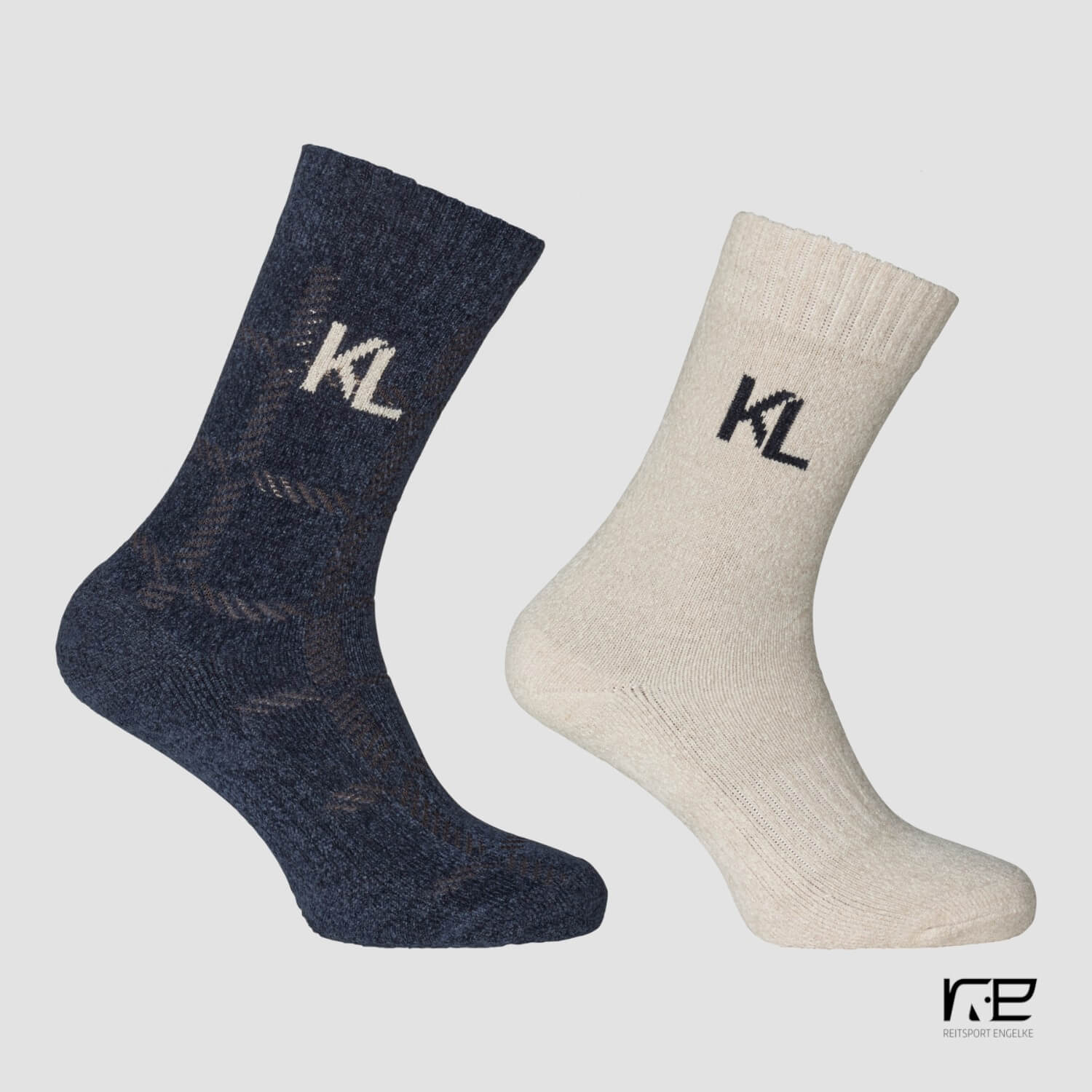 Kingsland KLAshley Socken 2-Pack Beige und Marineblau