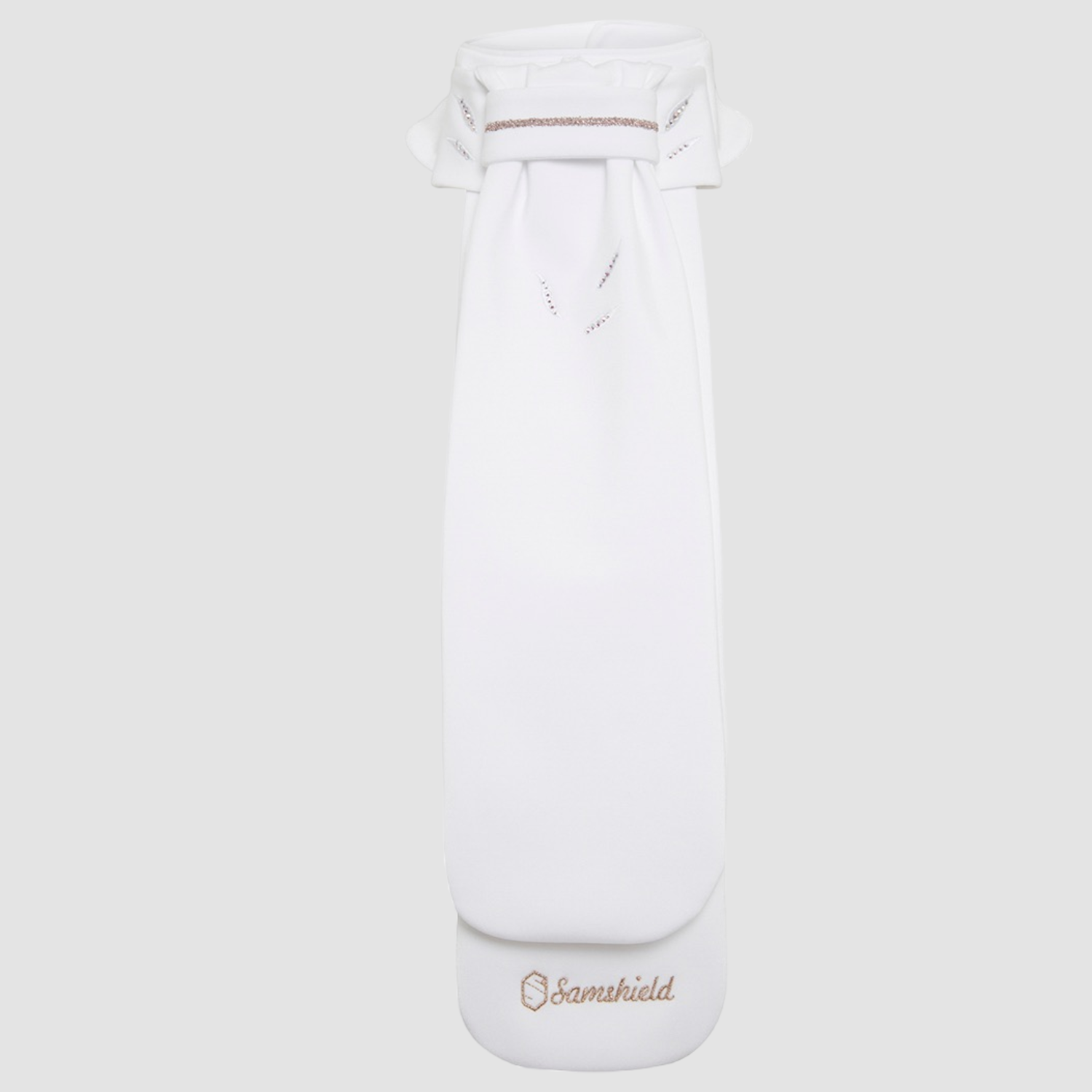 PLASTRON_CRYSTAL_WINDY_BLACK_ROSE_GOLD_FACE Samshield Plastron Crystal Windy
