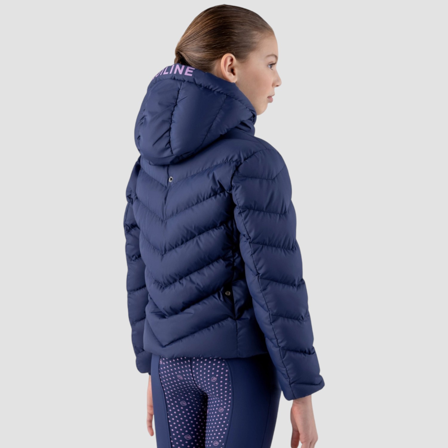 Equiline Cumin wattierte Jacke für Mädchen Navy