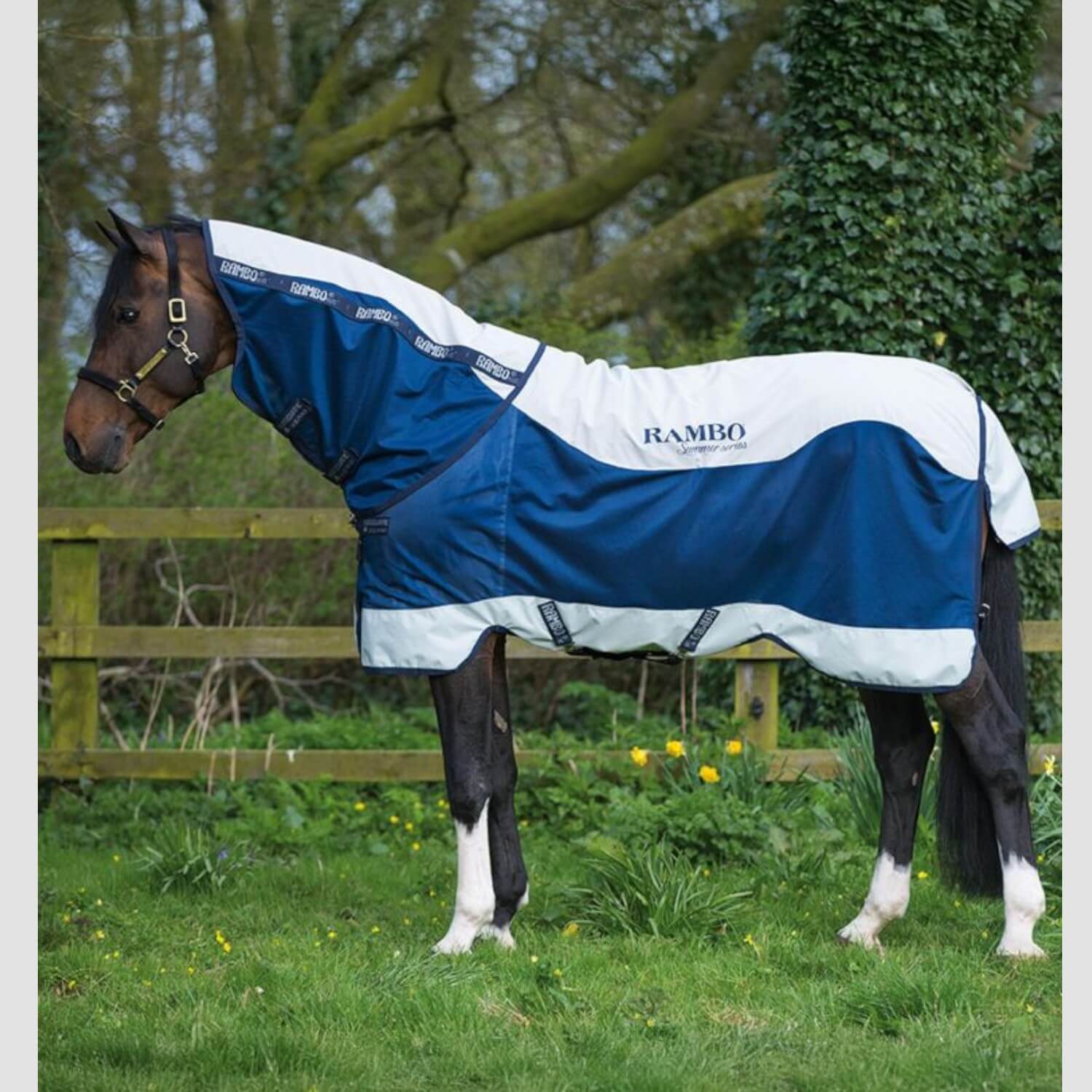 Horseware Rambo Summer Series Turnout 0g Navy/Grey
